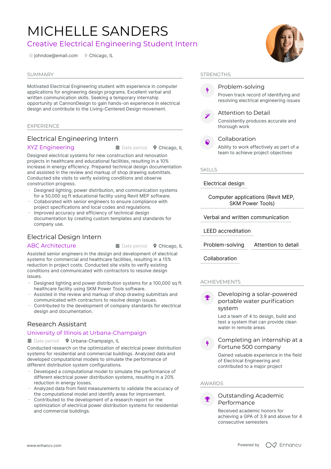 how to make a good engineering resume