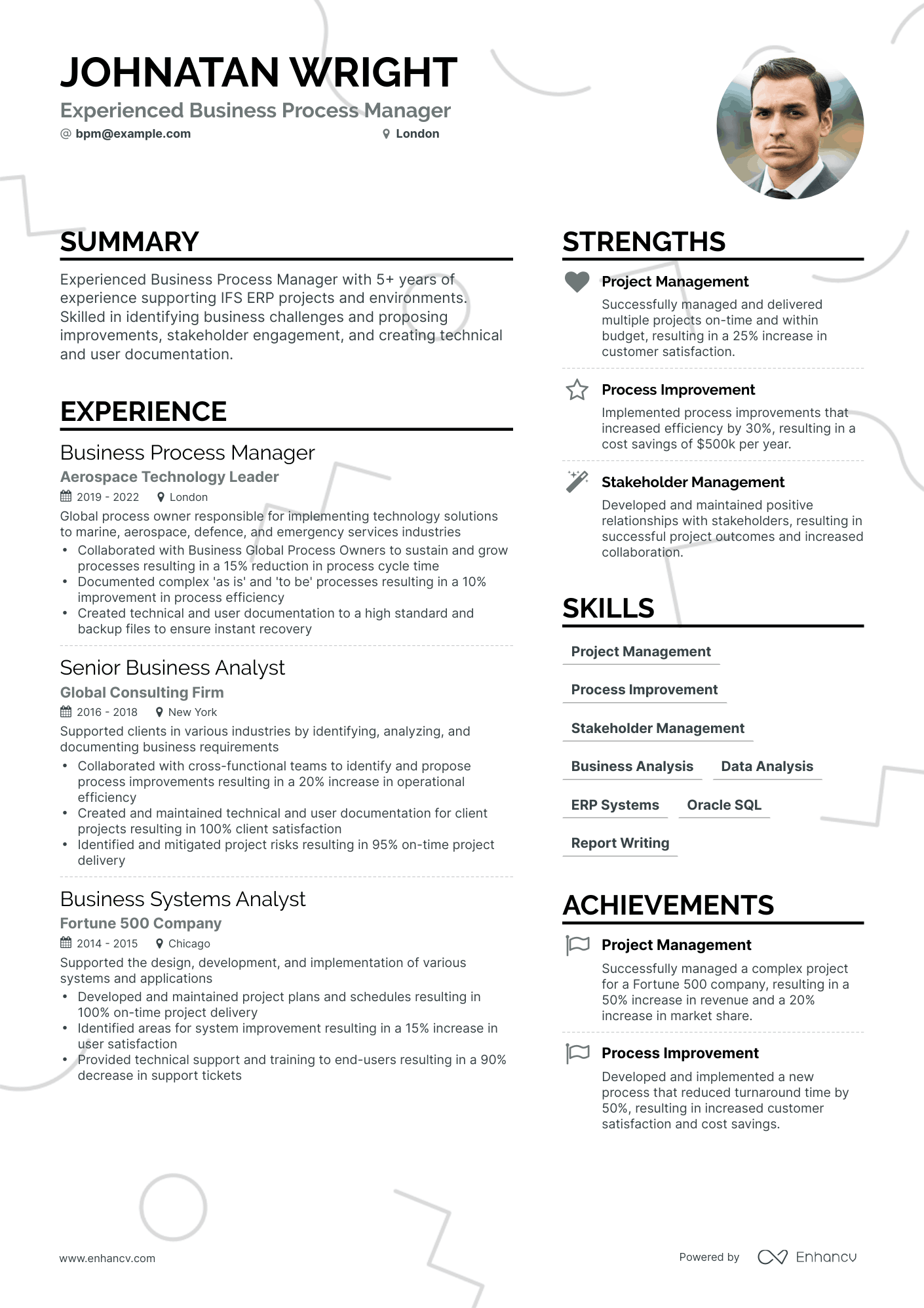 5 Business Process Manager Resume Examples & Guide for 2023