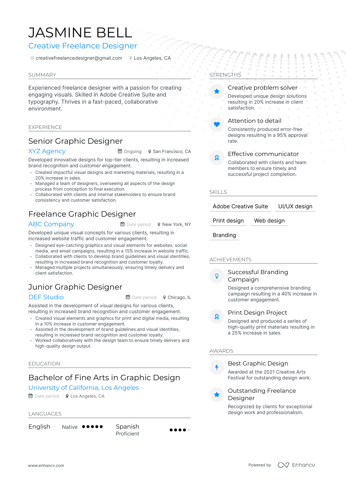 professional summary for resume designer