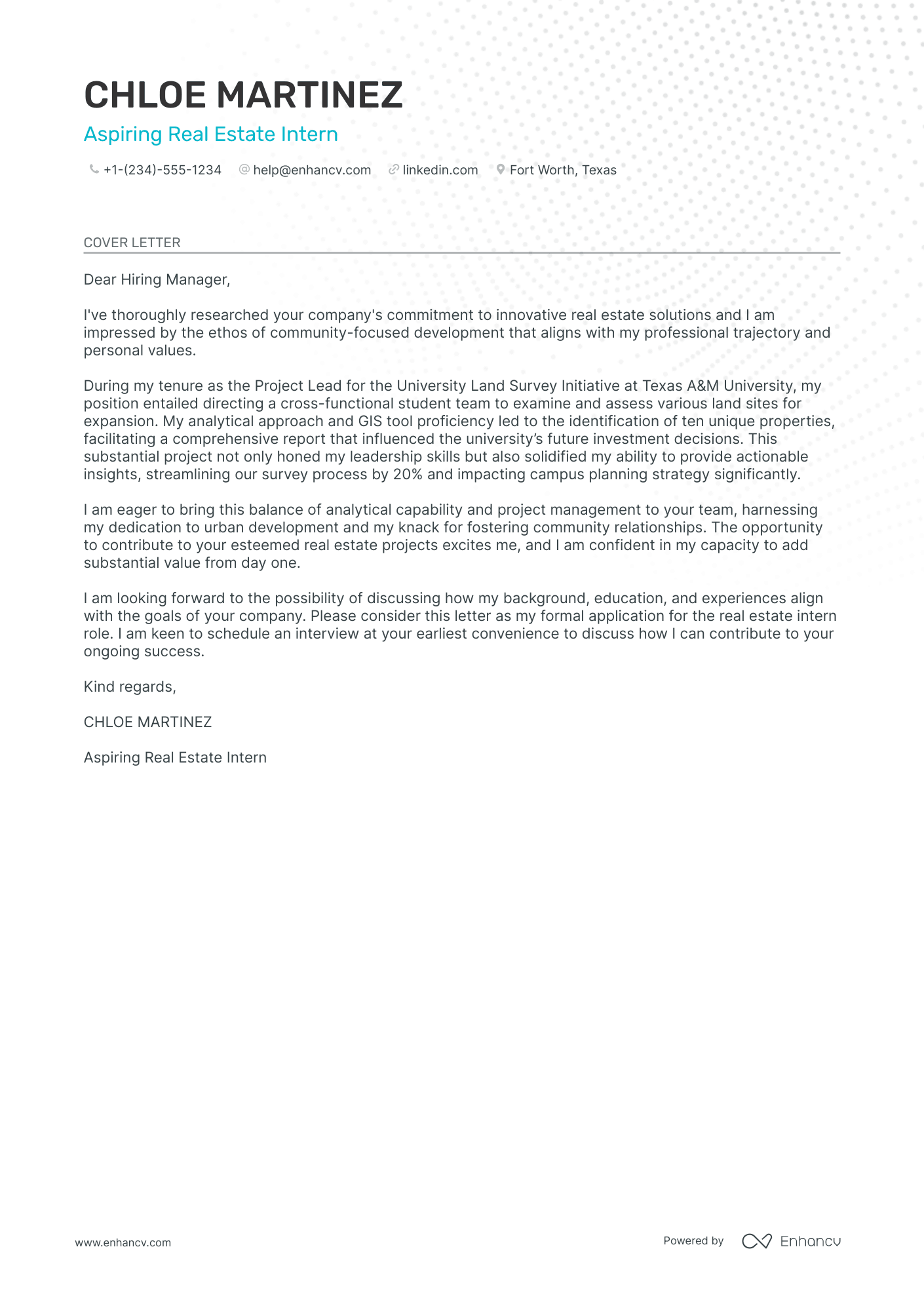 cover letter sample for real estate agent with no experience