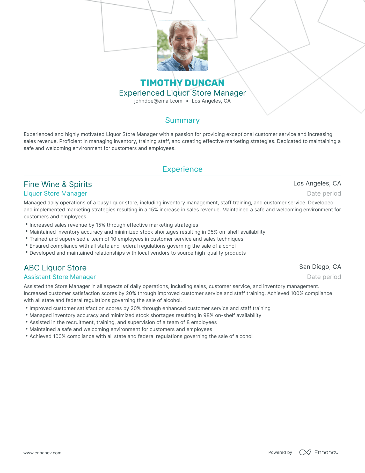 5 Liquor Store Manager Resume Examples Guide For 2023