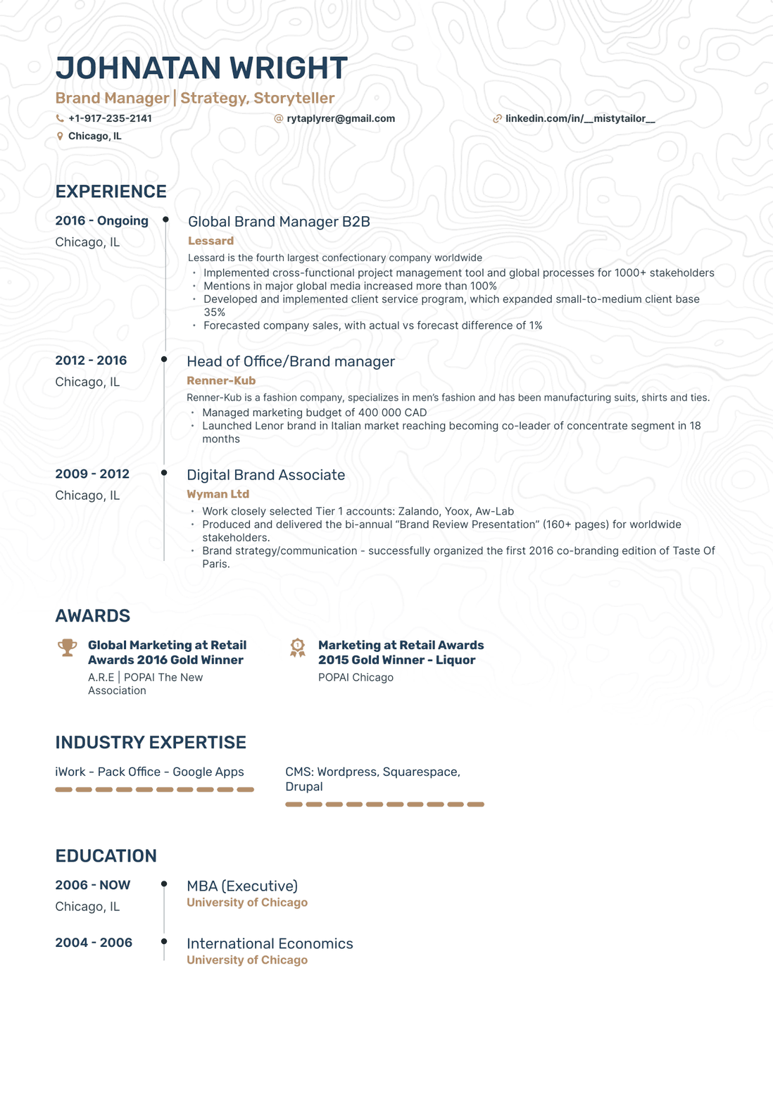 Timeline Salesforce Consultant Resume Template