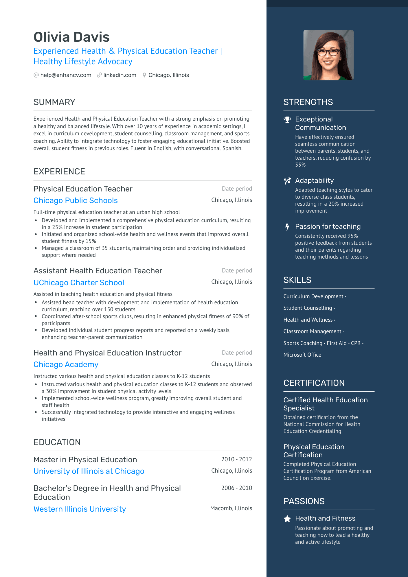 sample resume for education teacher
