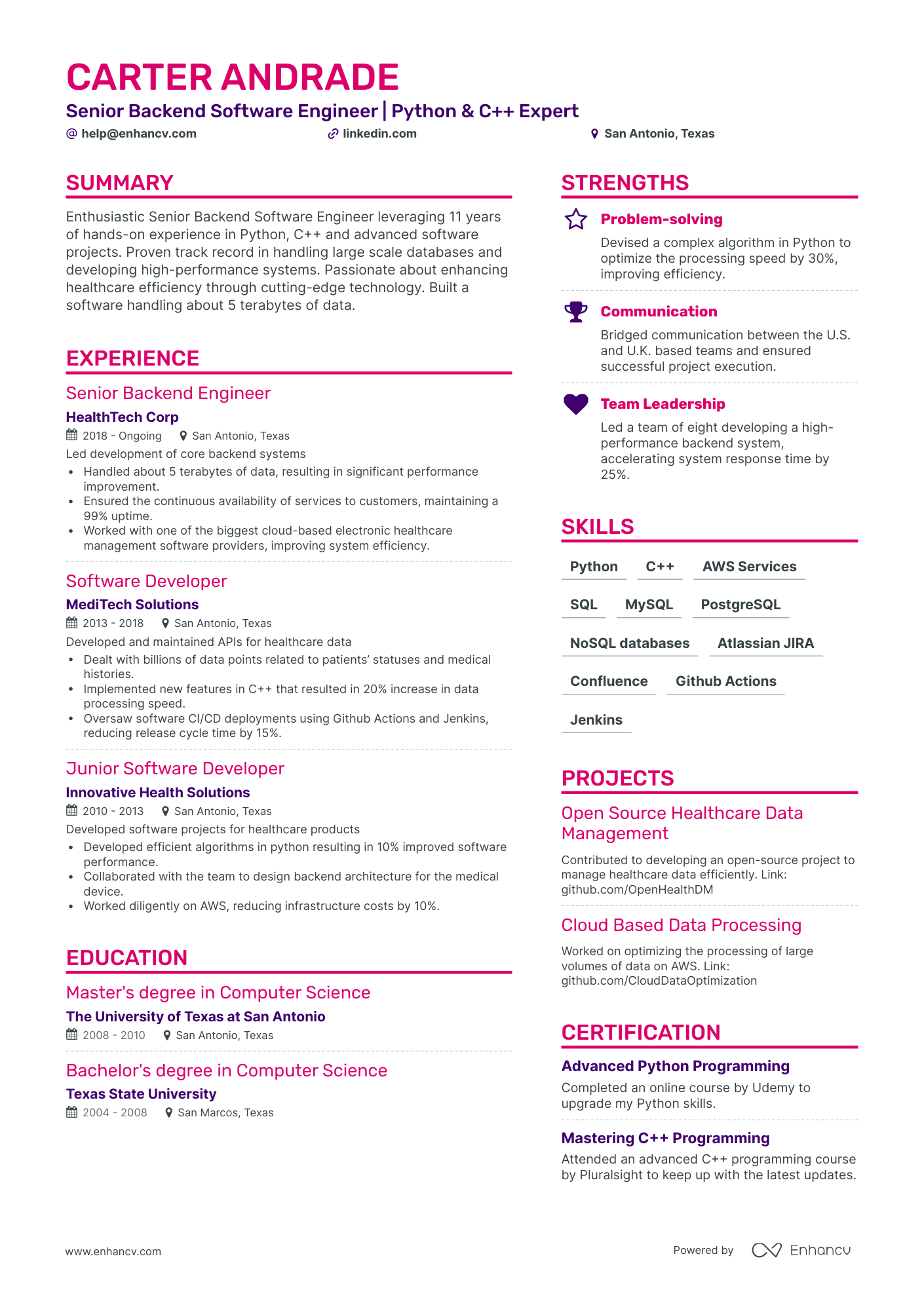 undefined Customer Support Engineer Resume Template