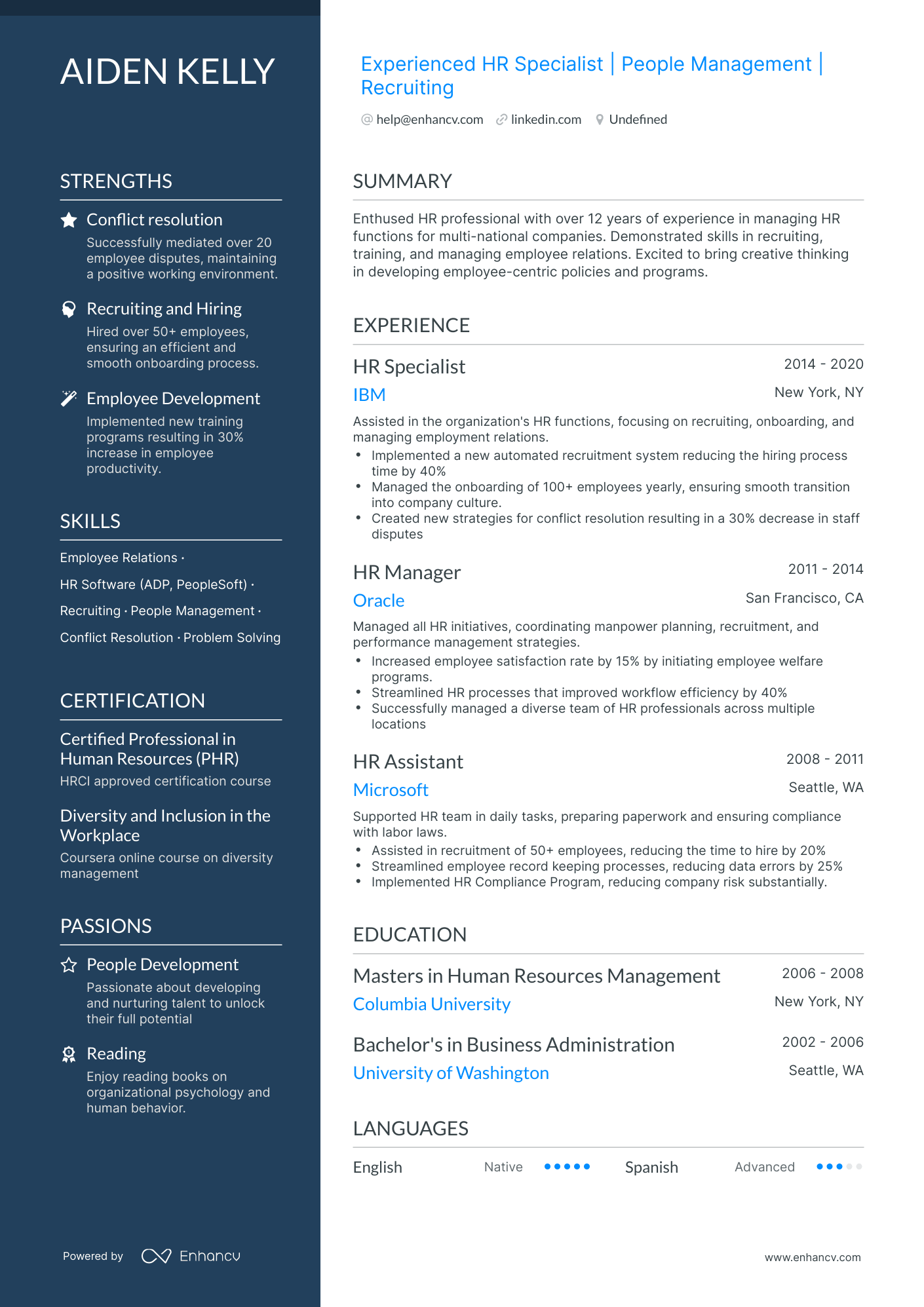undefined Returning to Workforce Resume Template