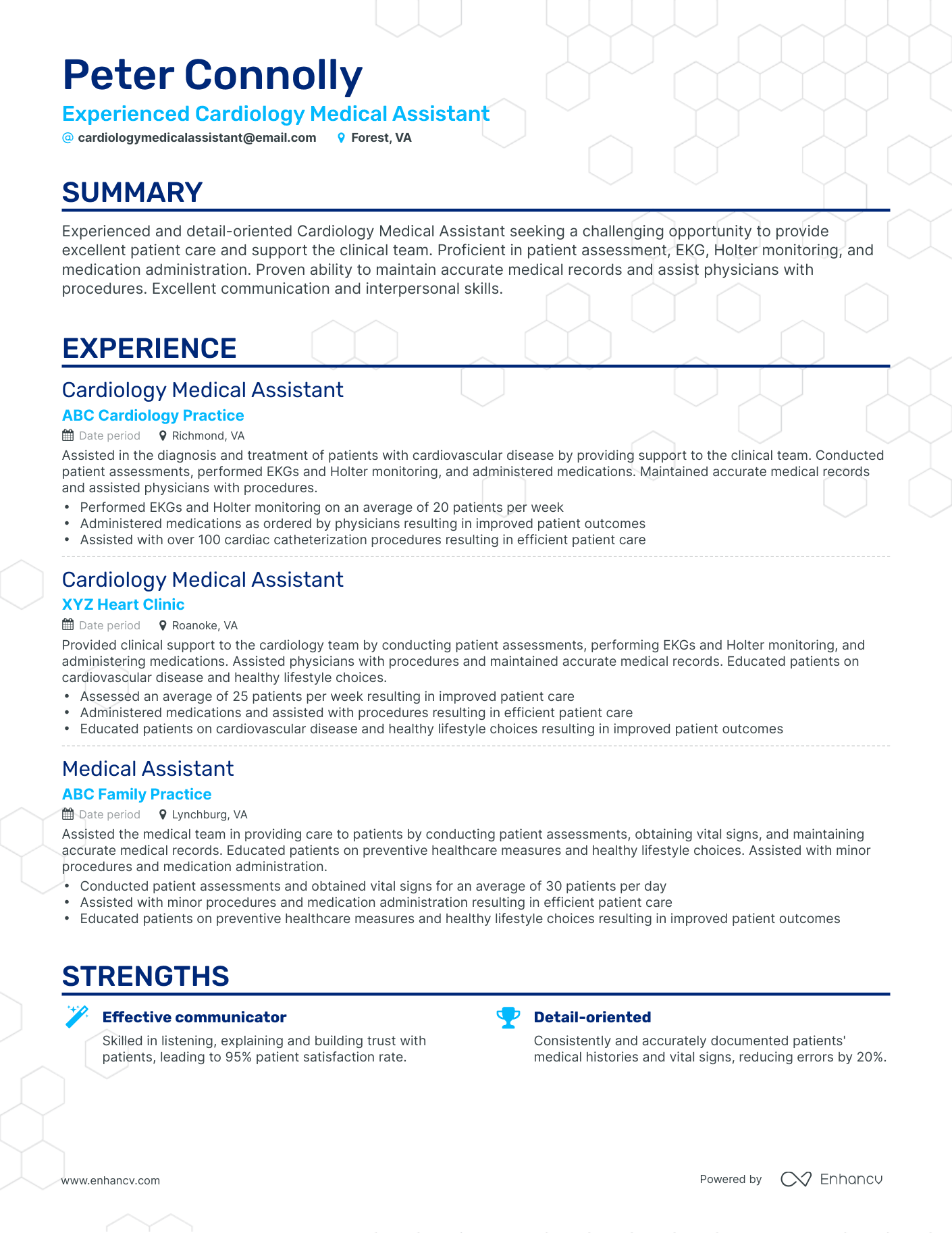 Classic Cardiology Medical Assistant Resume Template
