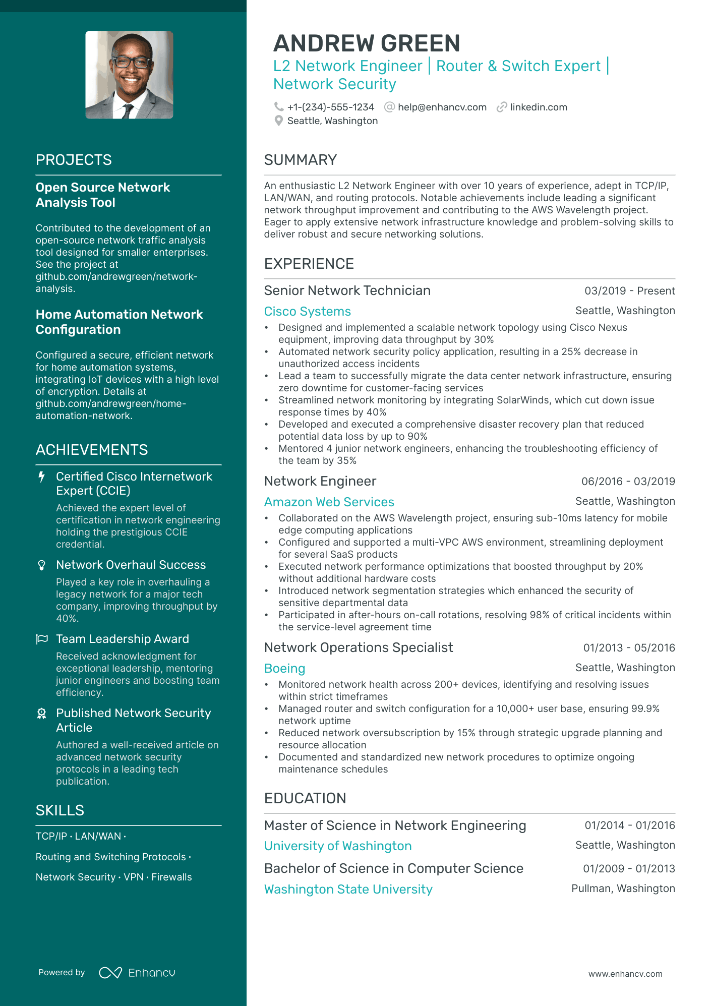 network support engineer resume
