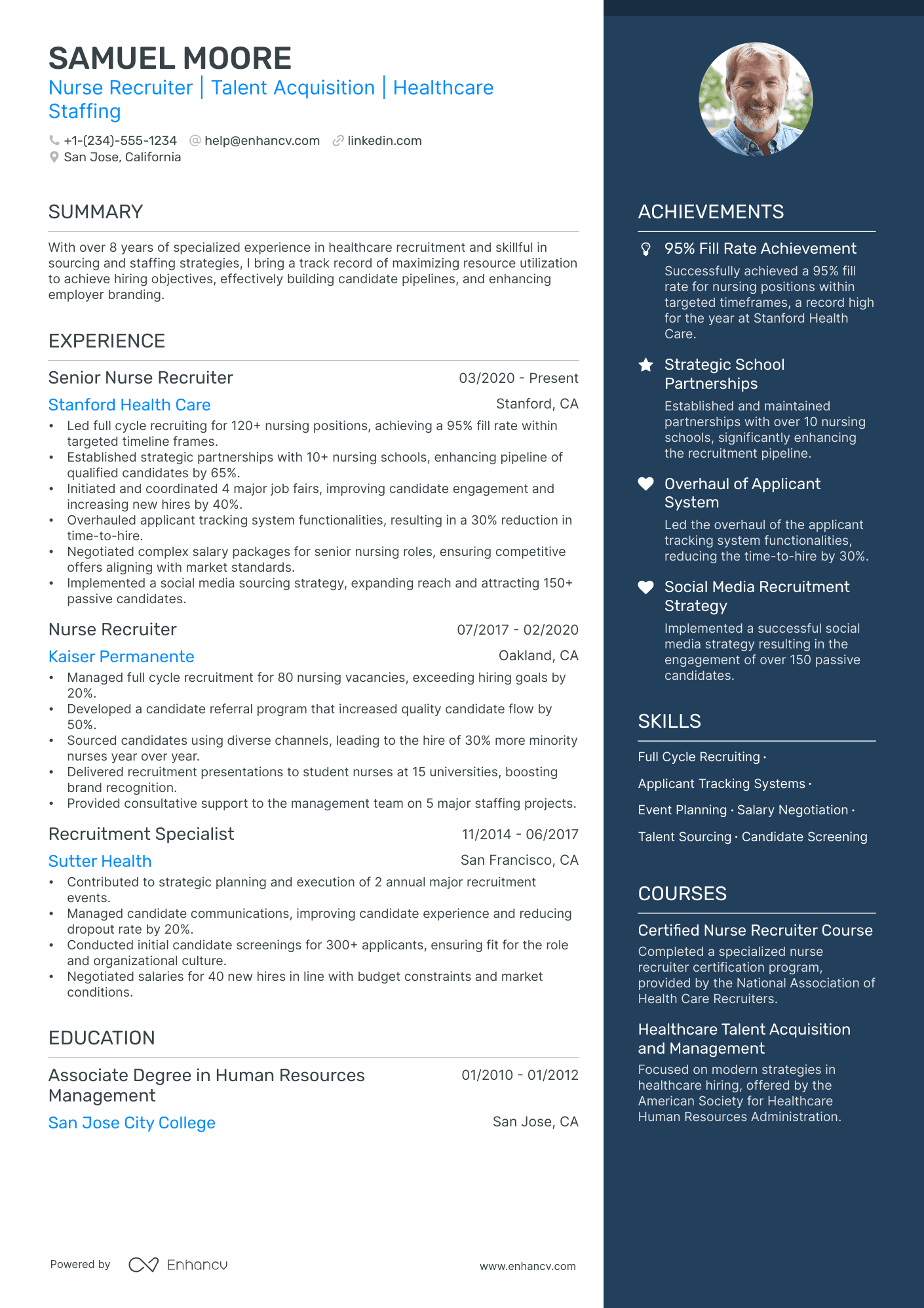 5 Nurse Recruiter Resume Examples & Guide For 2024