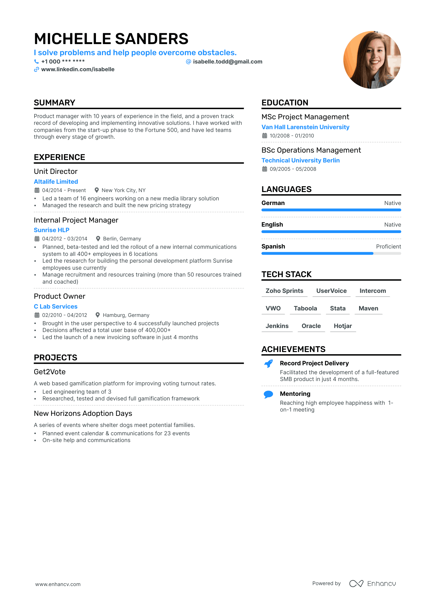resume examples united states