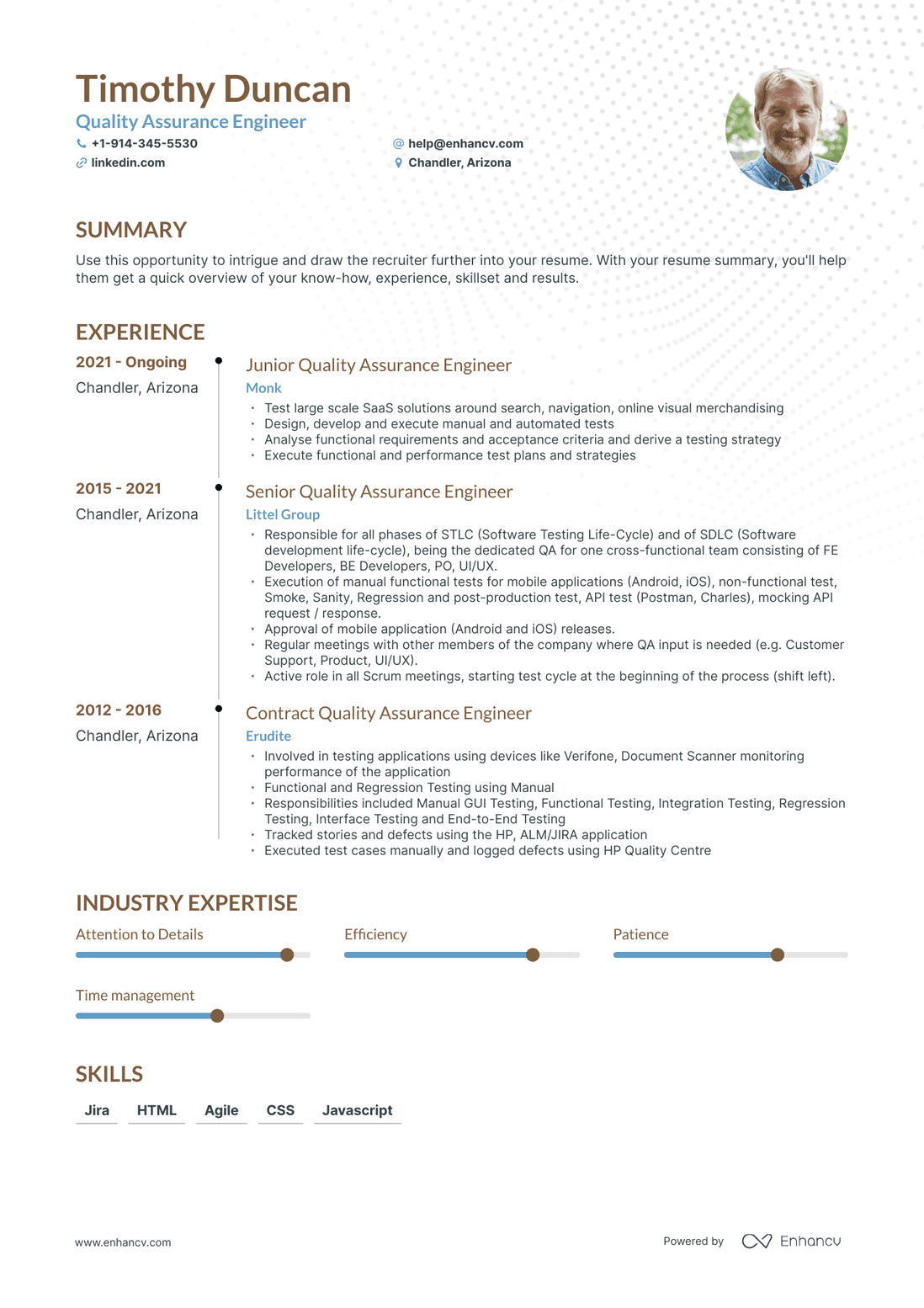 Quality Assurance Engineer Resume Examples & Guide for 2023 (Layout ...