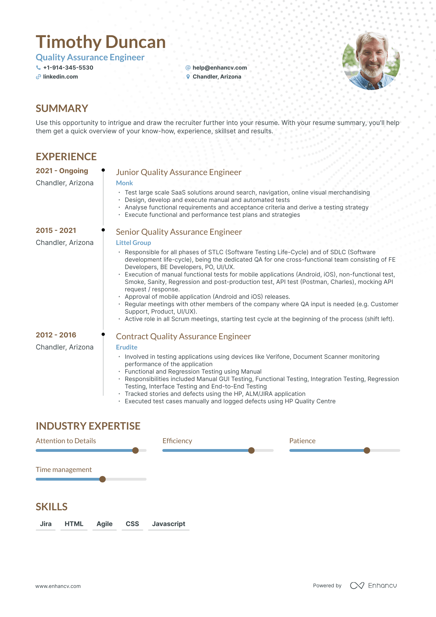 Quality Assurance Engineer Resume Examples & Guide for 2023 (Layout ...