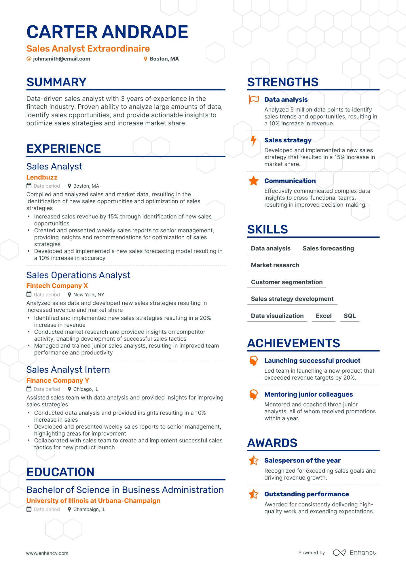 5 Sales Analyst Resume Examples & Guide for 2024