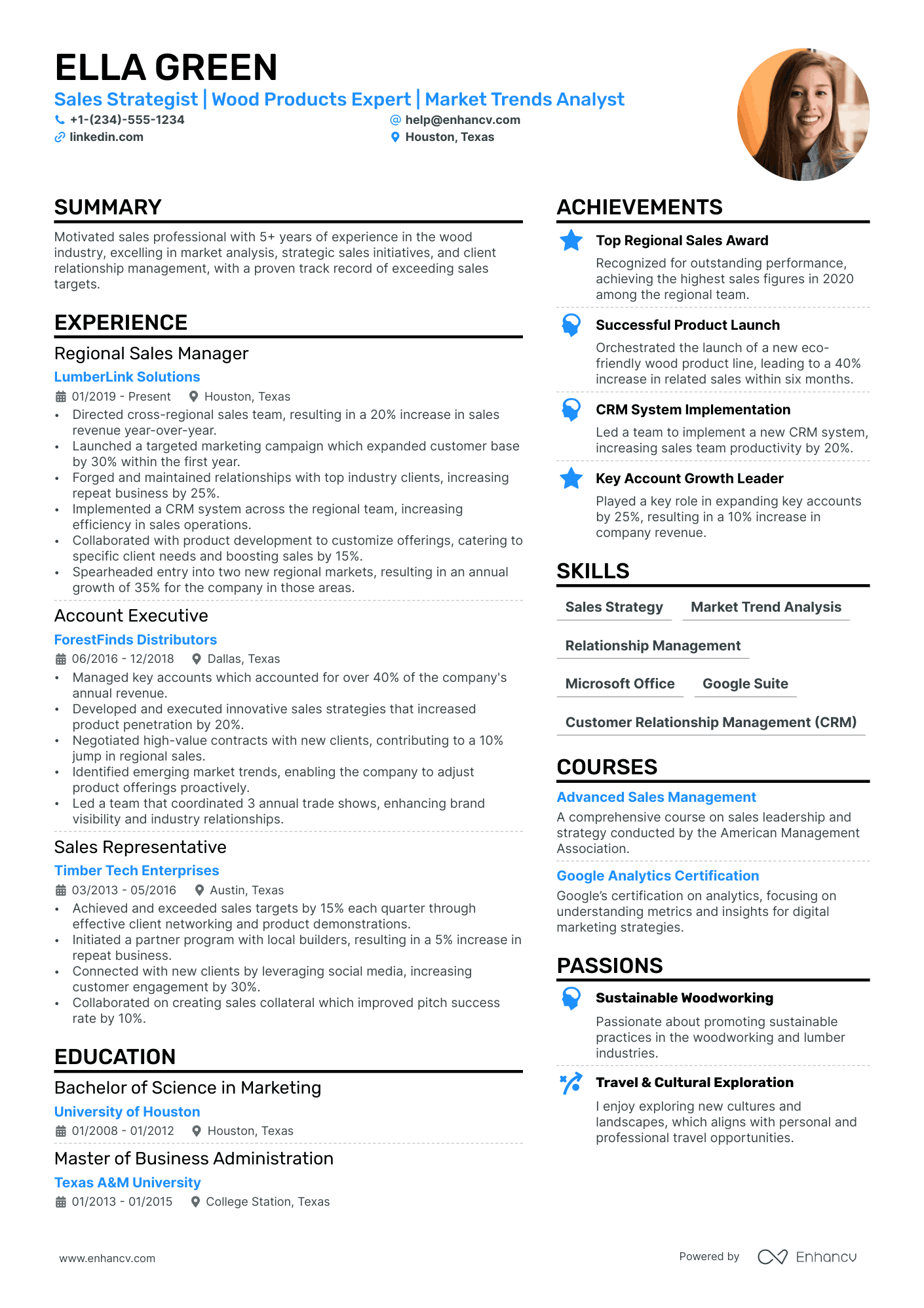 resume samples for marketing manager