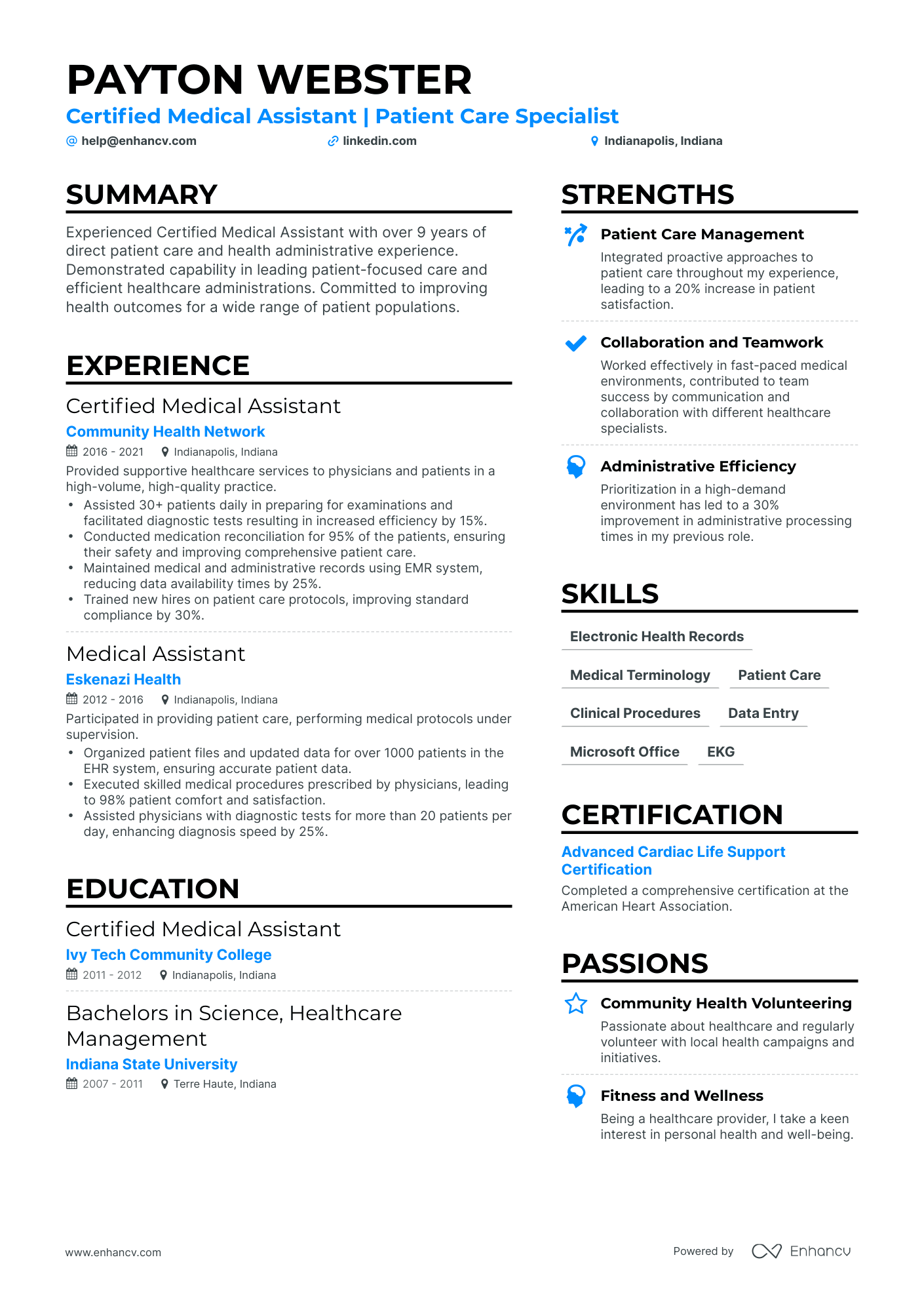 undefined Certified Medical Assistant Resume Template