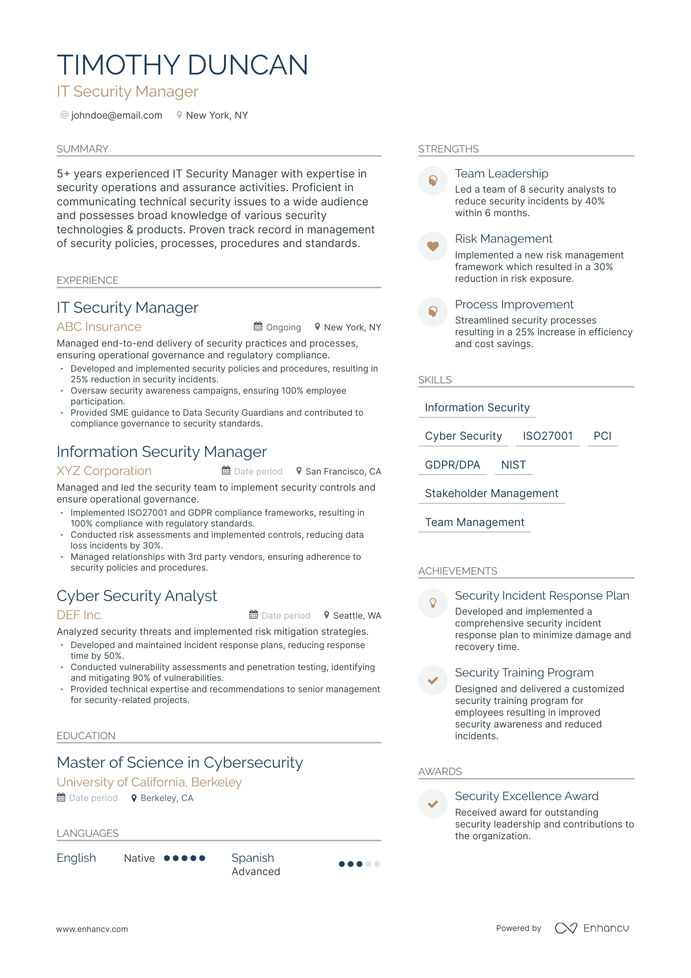 it manager resume examples 2021