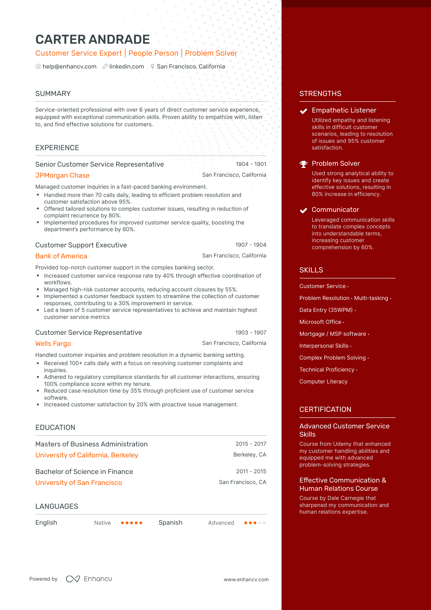 customer service specialist job description for resume