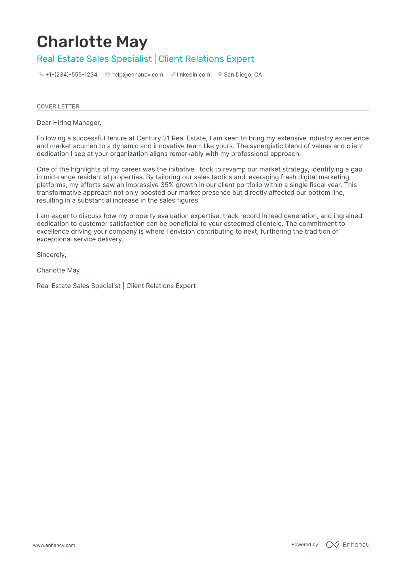 cover letter real estate agent no experience
