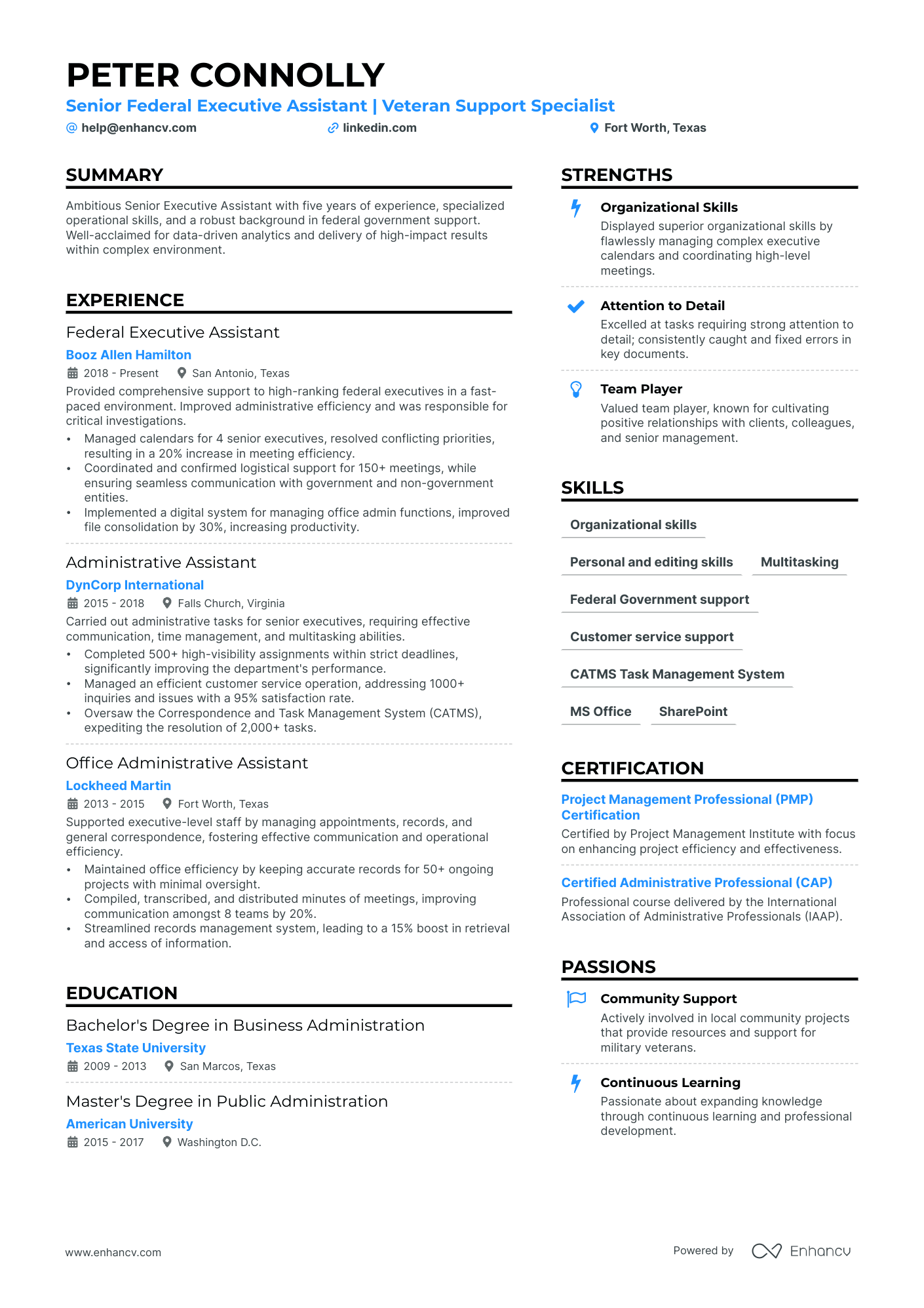 executive assistant resume sample 2023