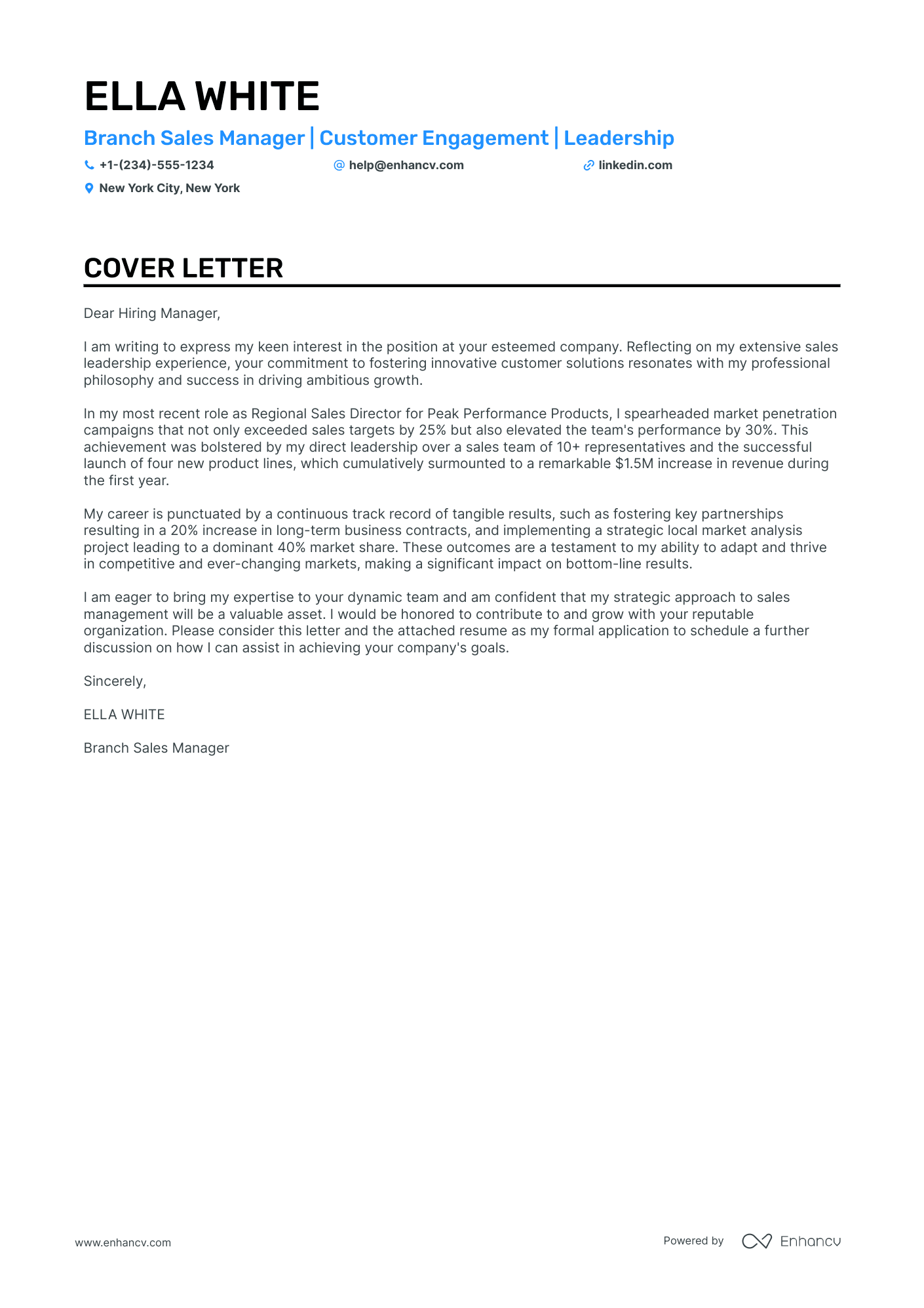 cover letter examples for sales management jobs