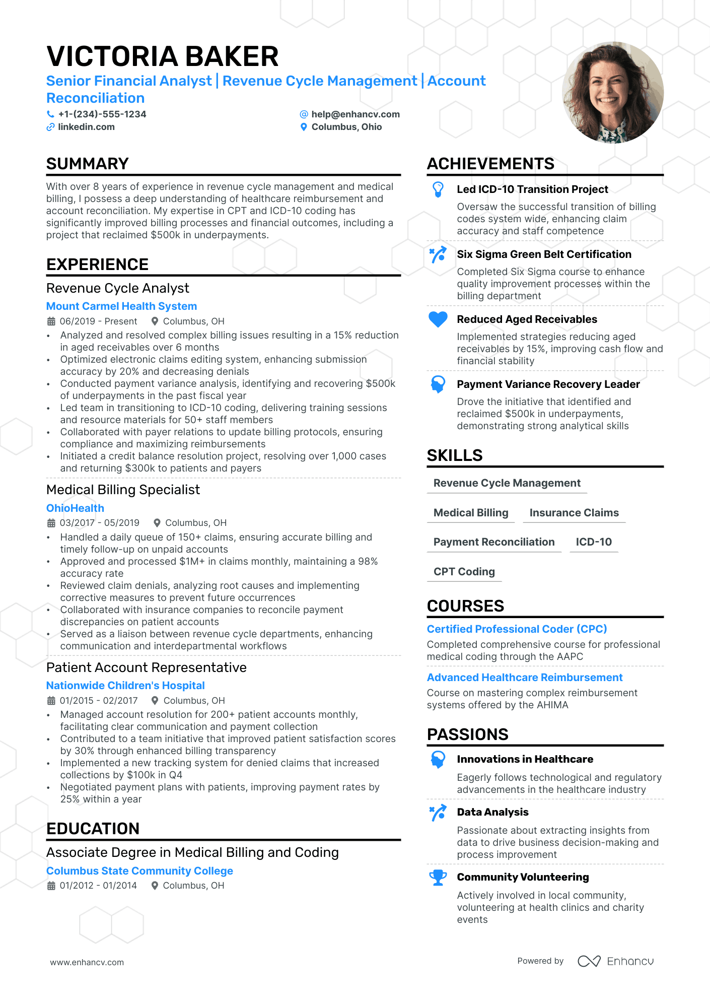 resume samples for finance professionals