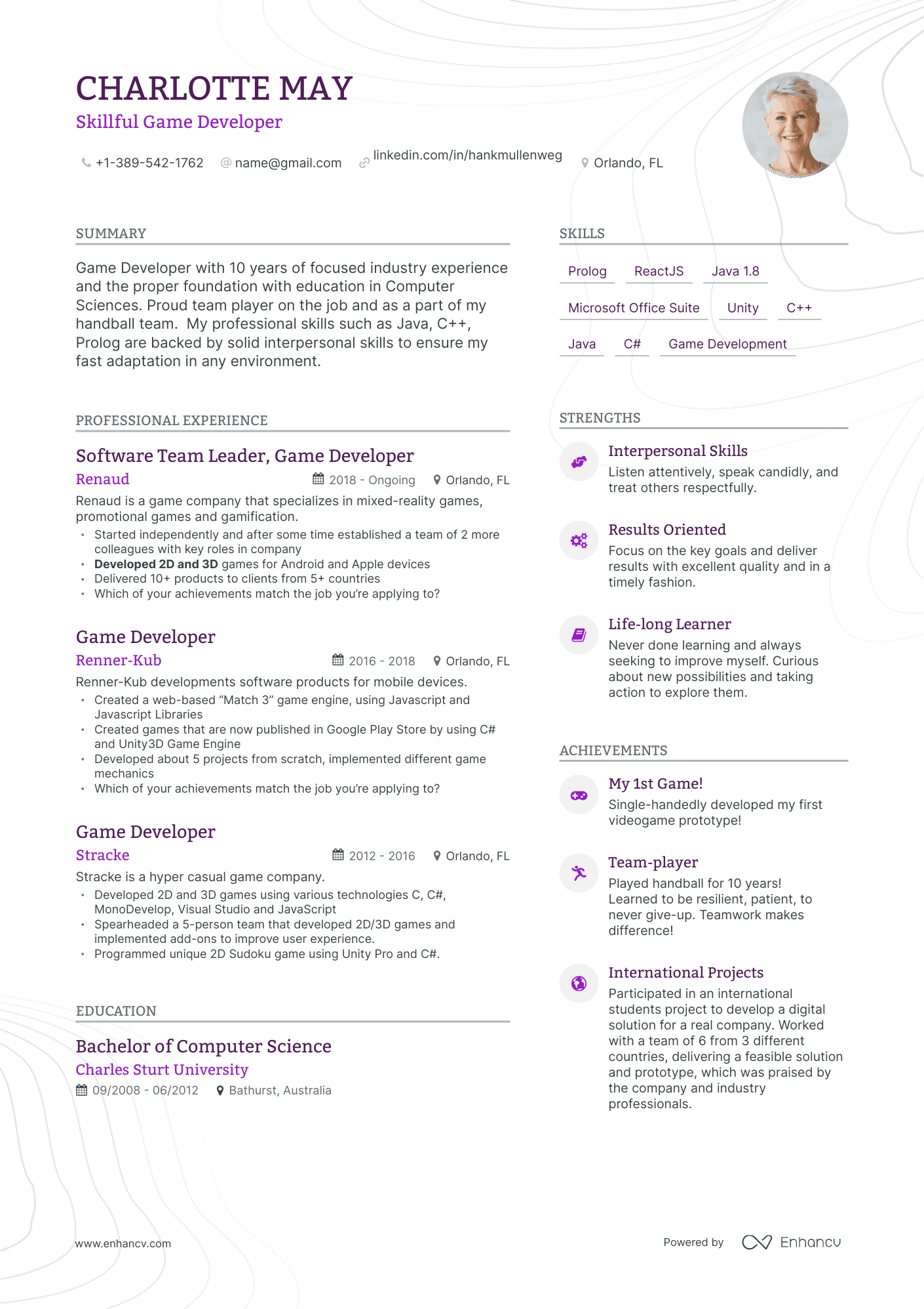 Game Developer job description template