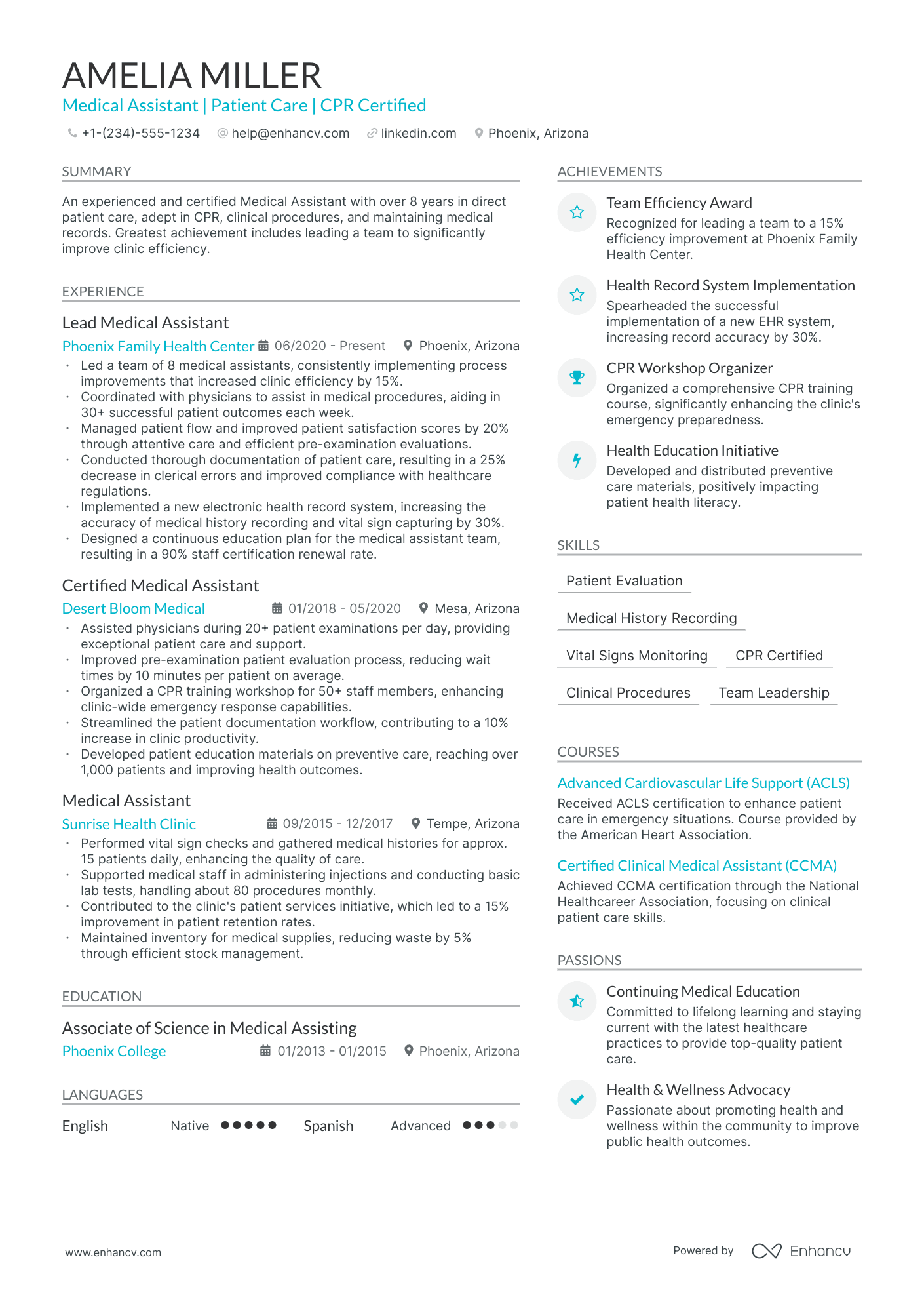 resume summary examples medical assistant
