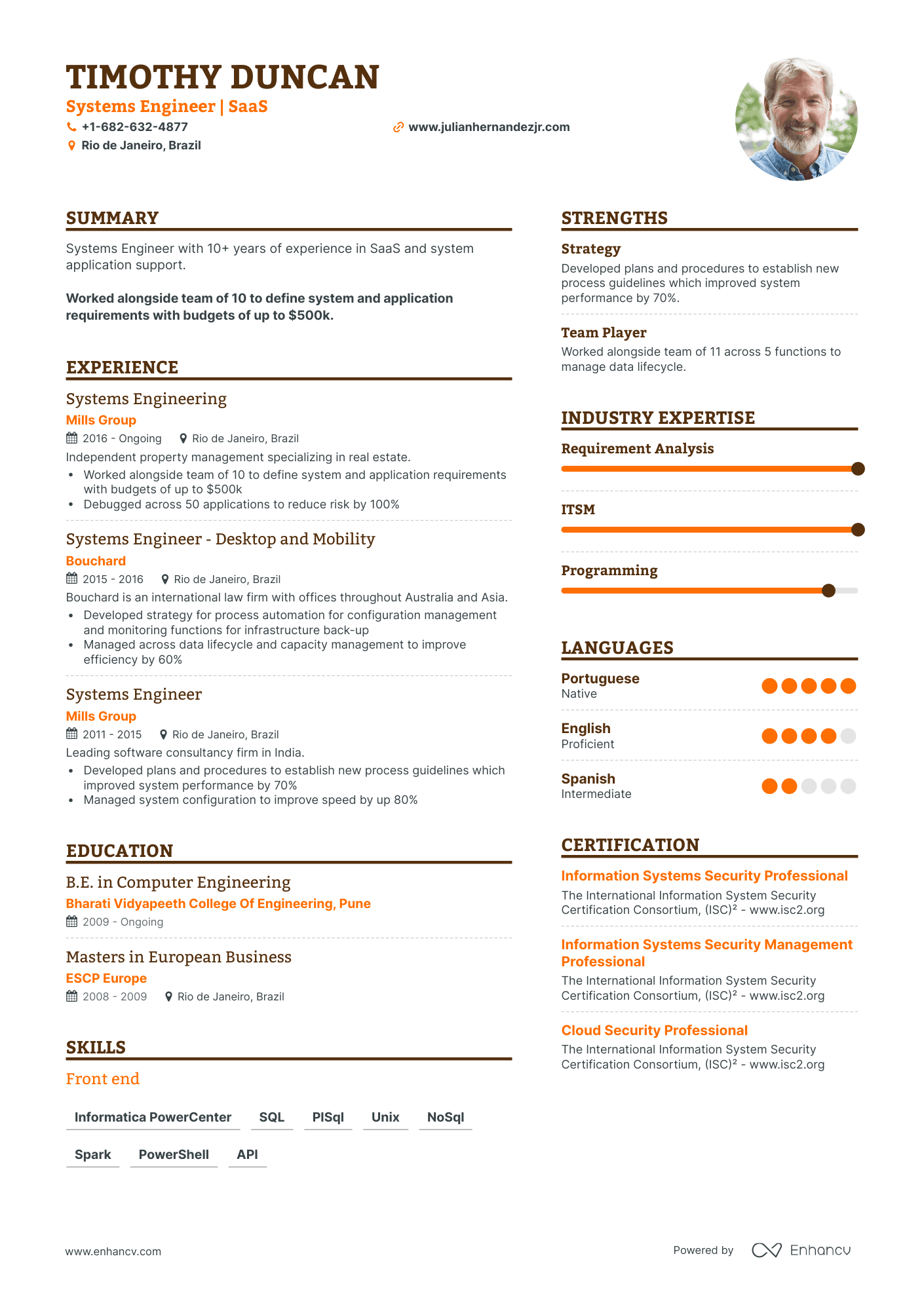 Systems Engineer Resume Examples & Guide For 2023 (layout, Skills 