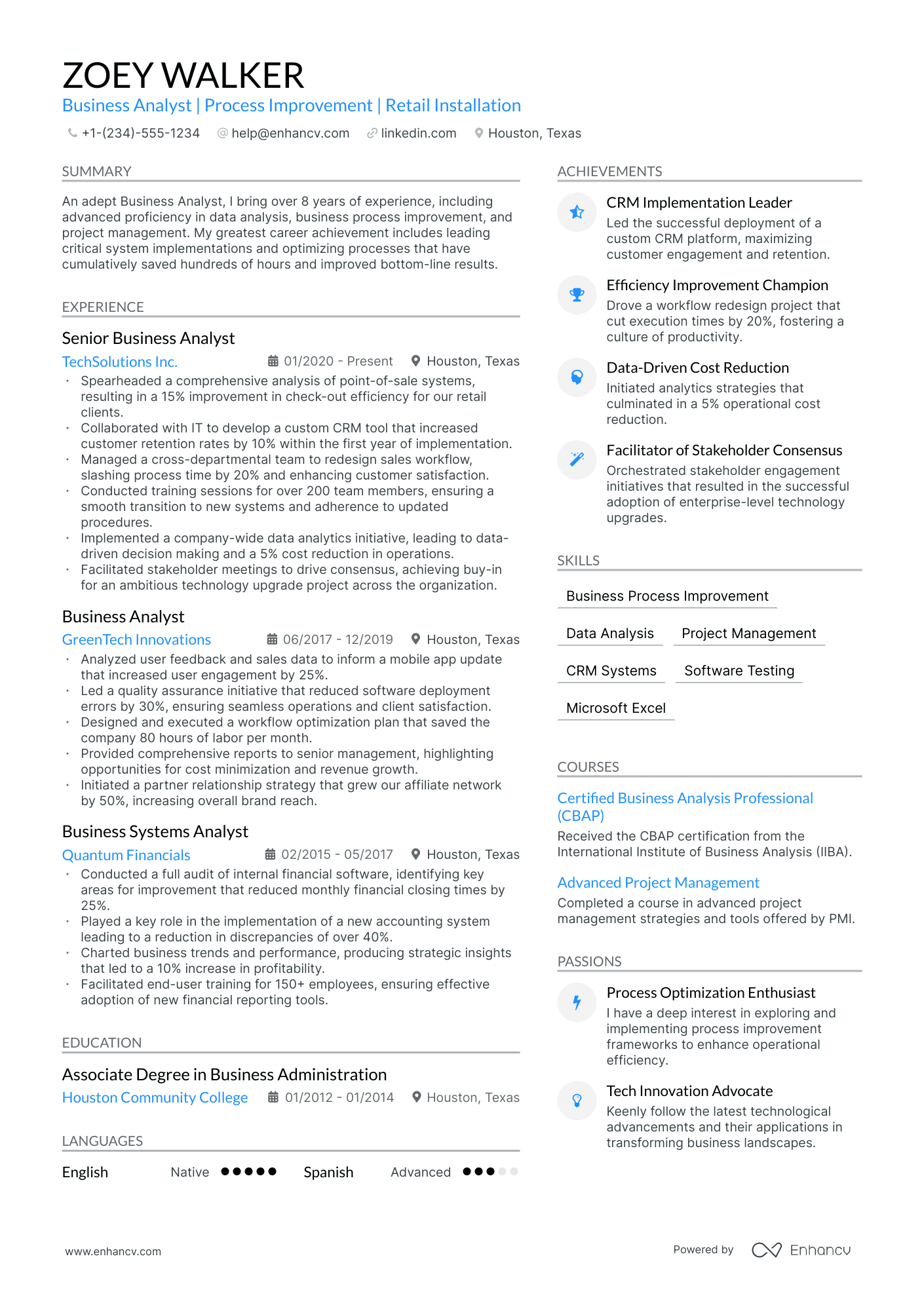 sample resume for retail business