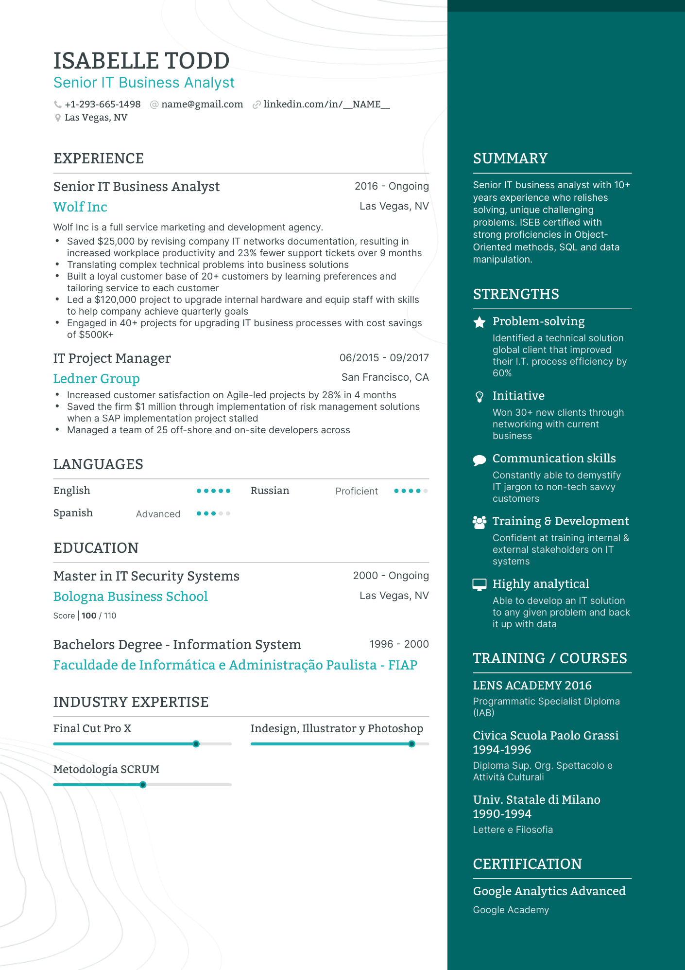 It Resume Examples & Templates For 2023 