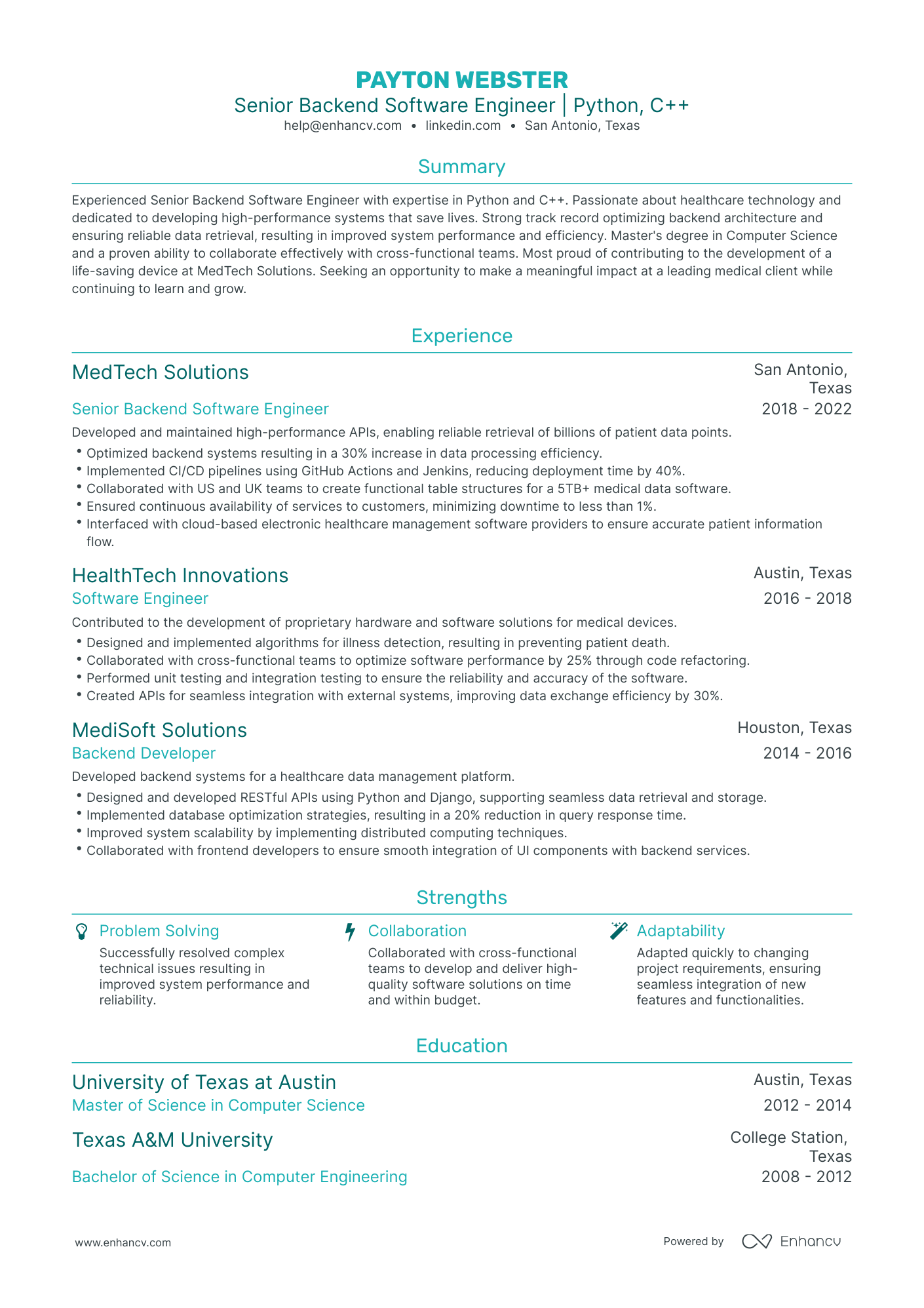 undefined AWS Solutions Architect Resume Template