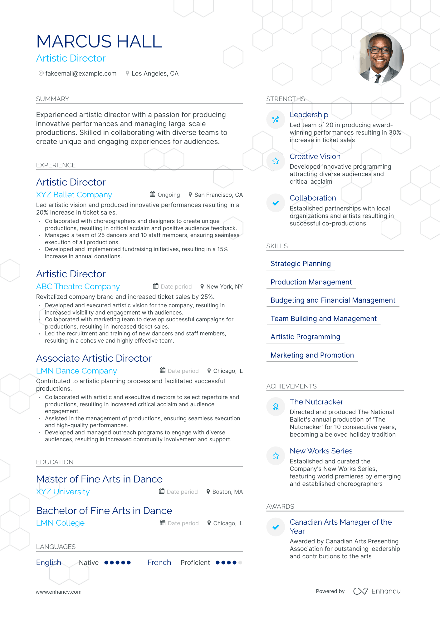 Art Director Resume Template CV