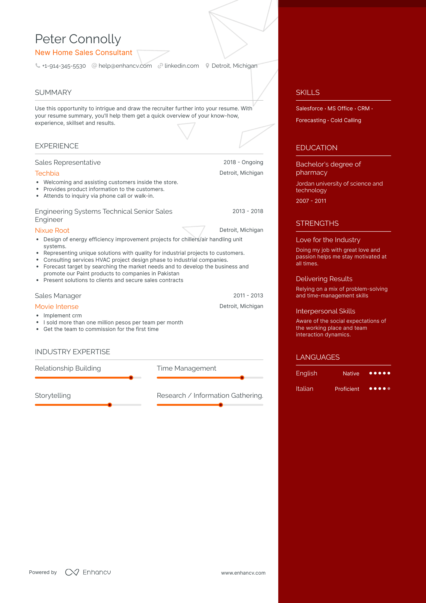 New Home Sales Consultant Resume Examples & Guide for 2023 (Layout