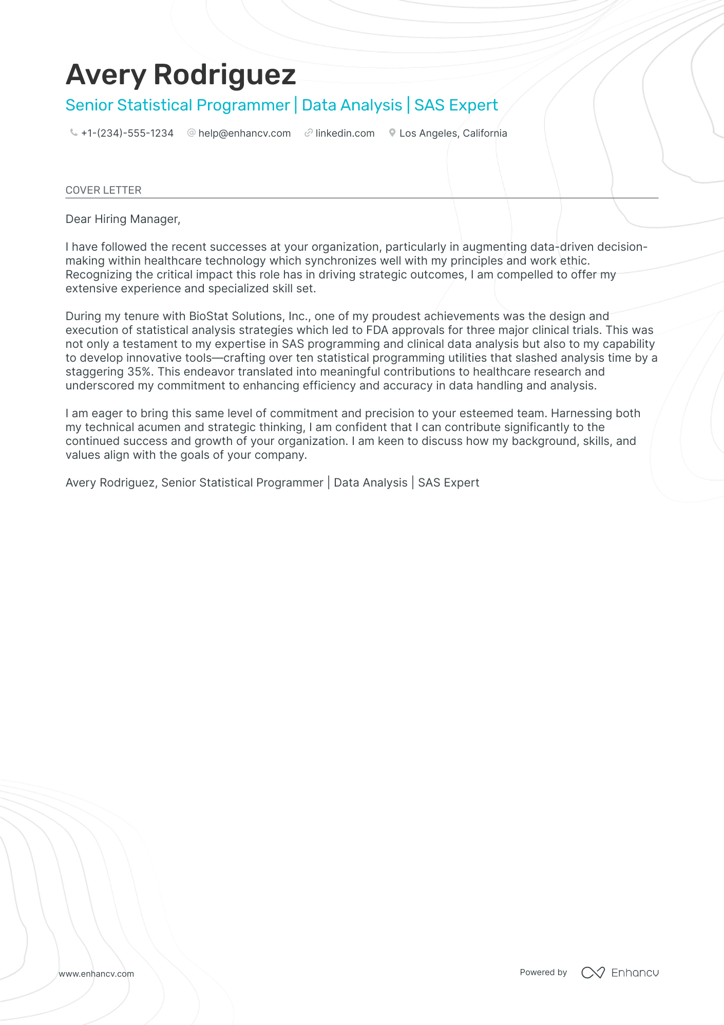 example of an application letter for programmer