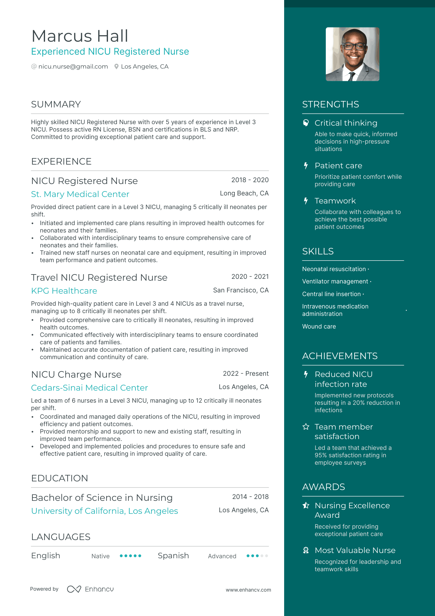 5 NICU Nurse Resume Examples & Guide for 2024