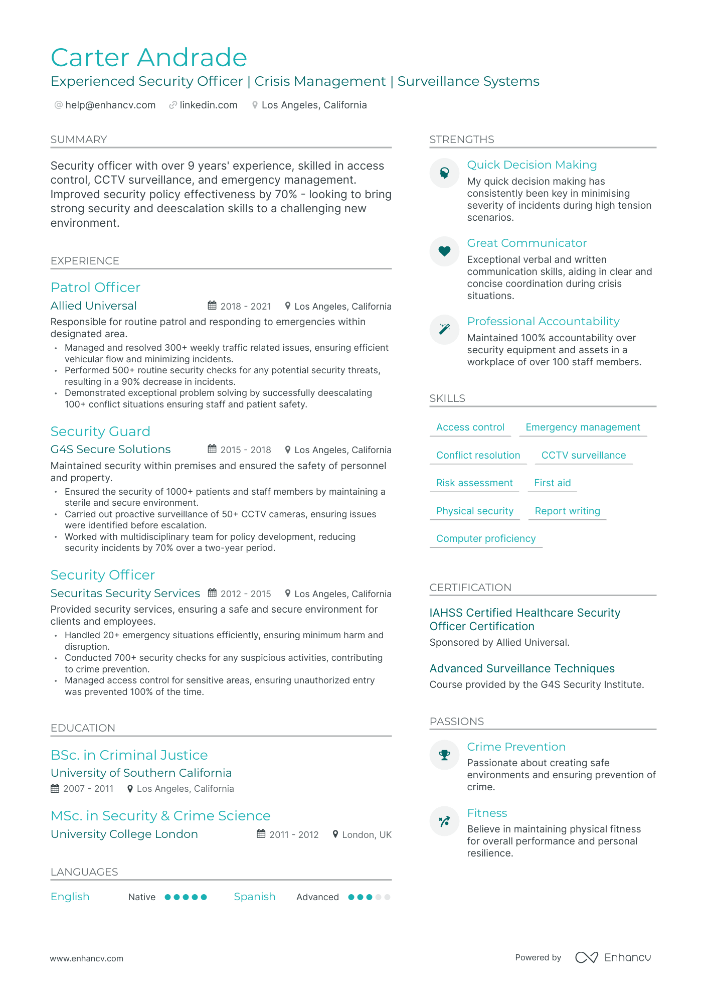 undefined Public Safety Officer Resume Template