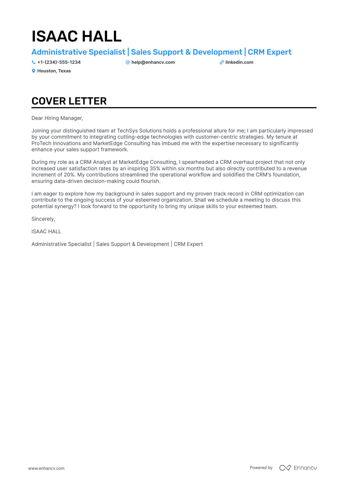 administrative assistant role cover letter