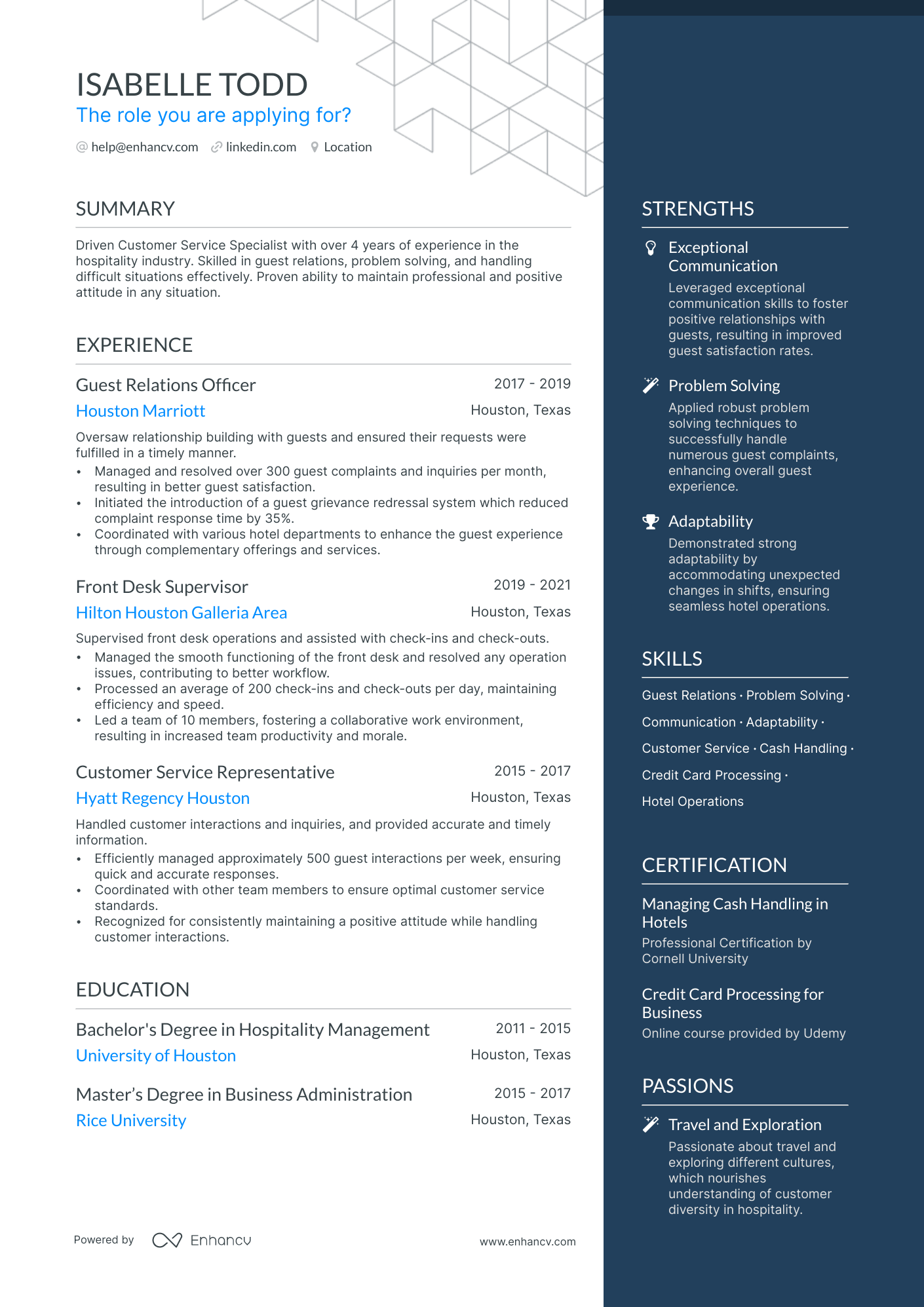 senior receptionist resume sample