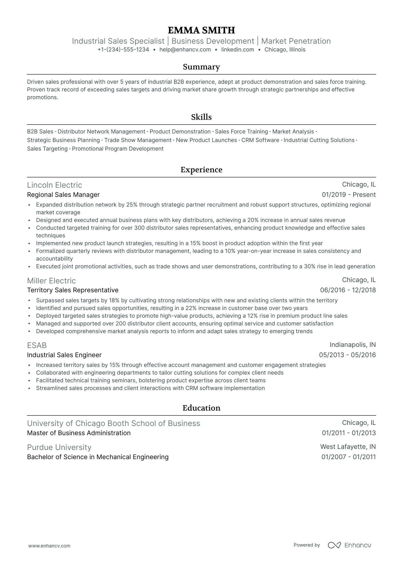 resume samples for distribution manager