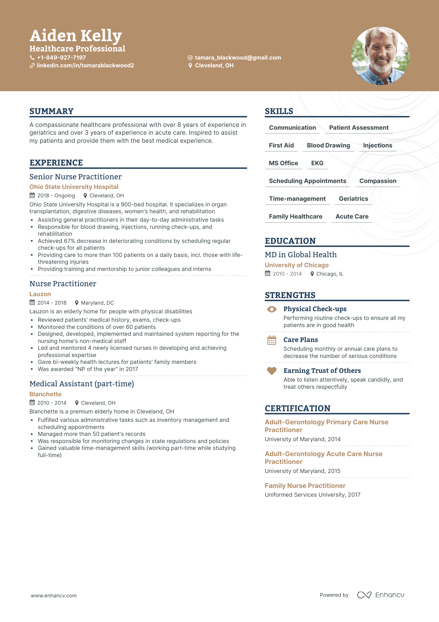 Creative Healthcare Resume Template