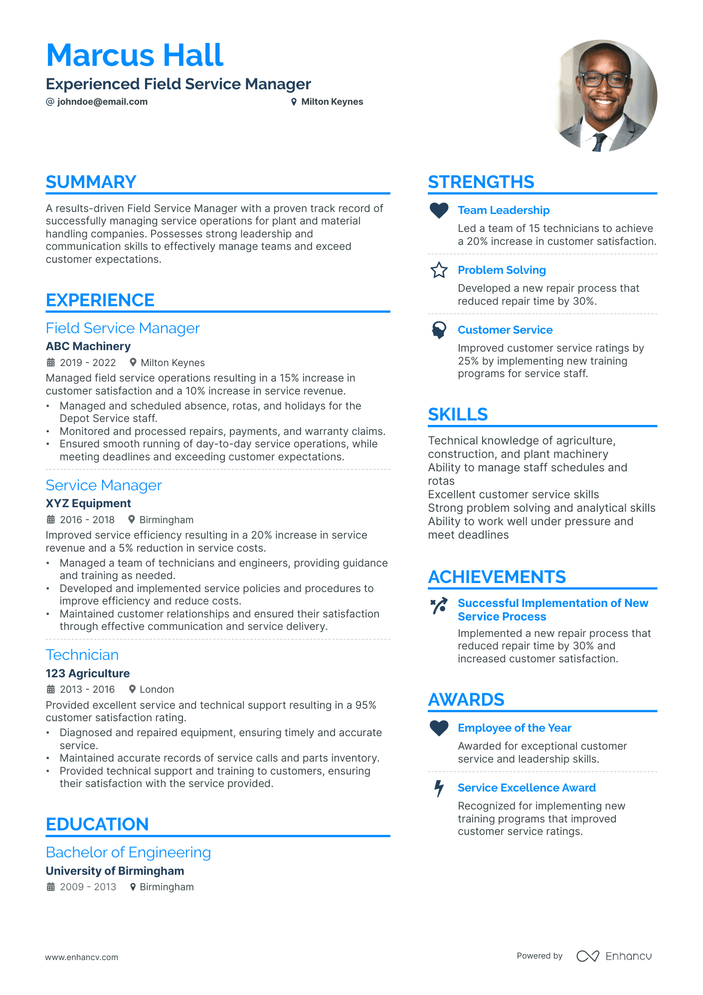 resume of customer service associate