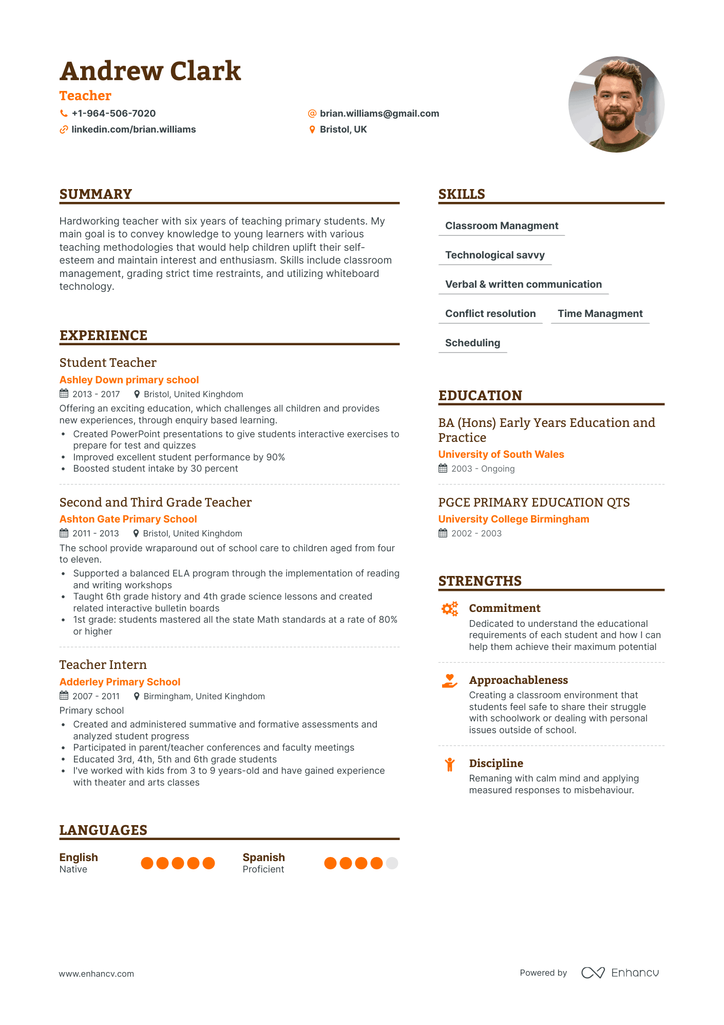 Simple Theater Resume Template