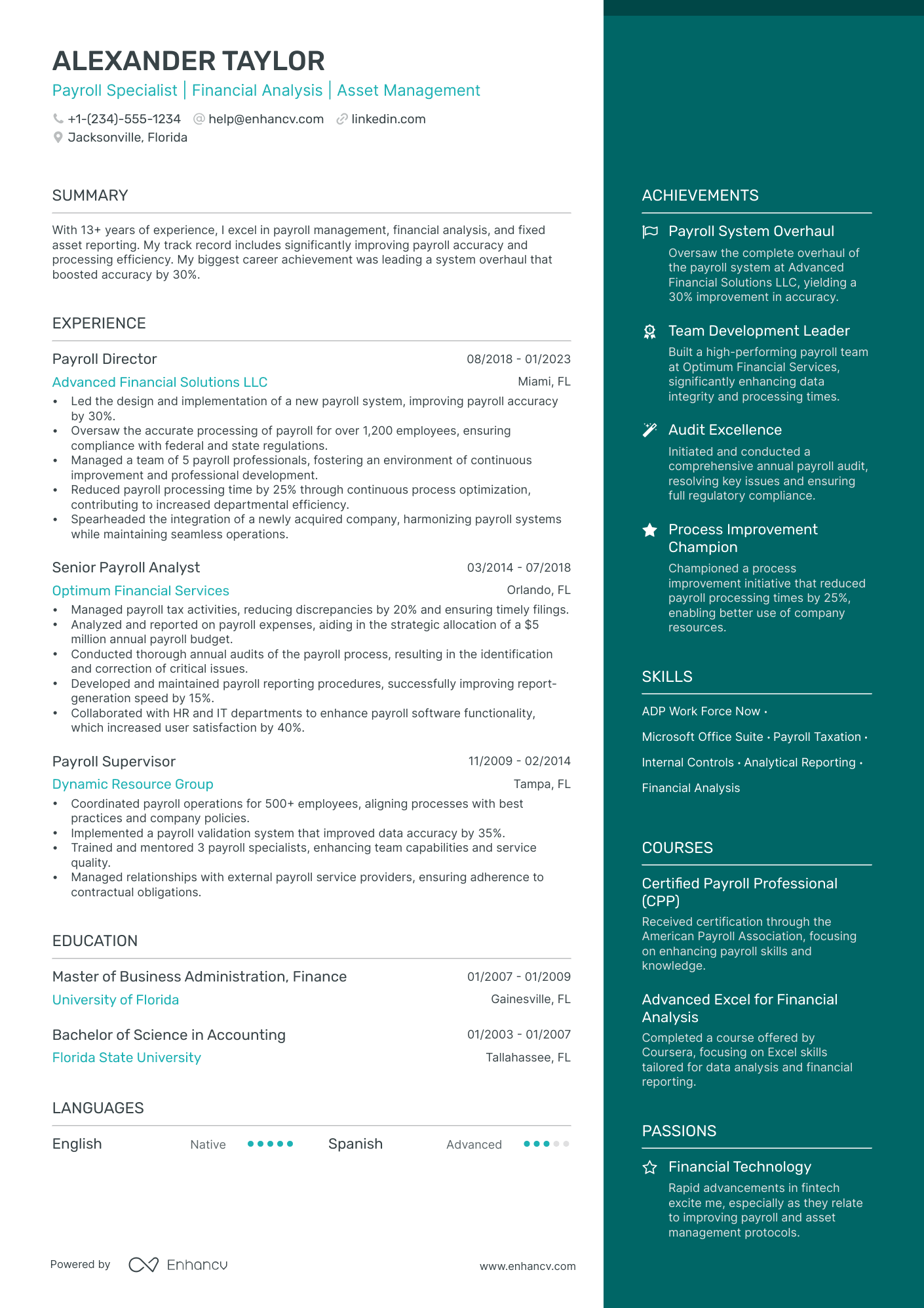 asset management resume examples