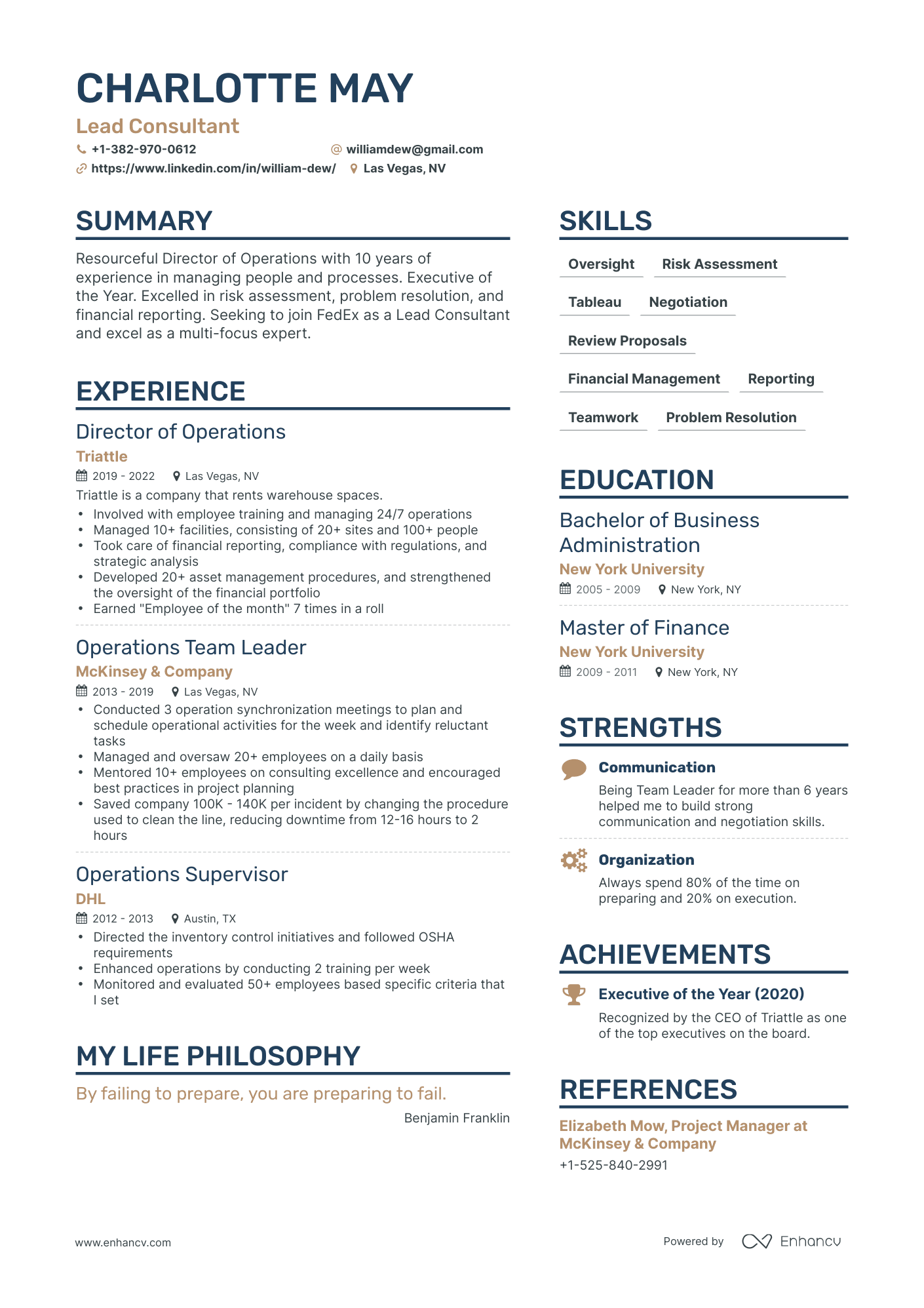 fedex driver resume sample