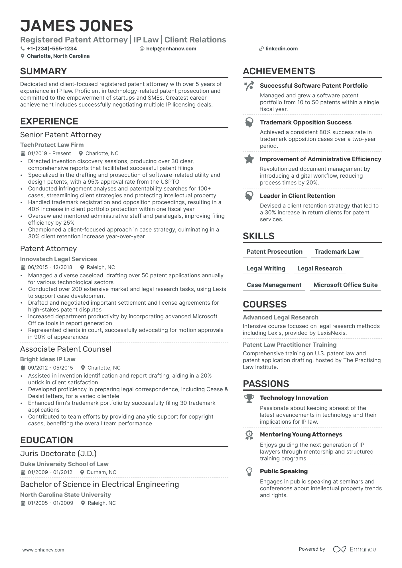 lawyer resume