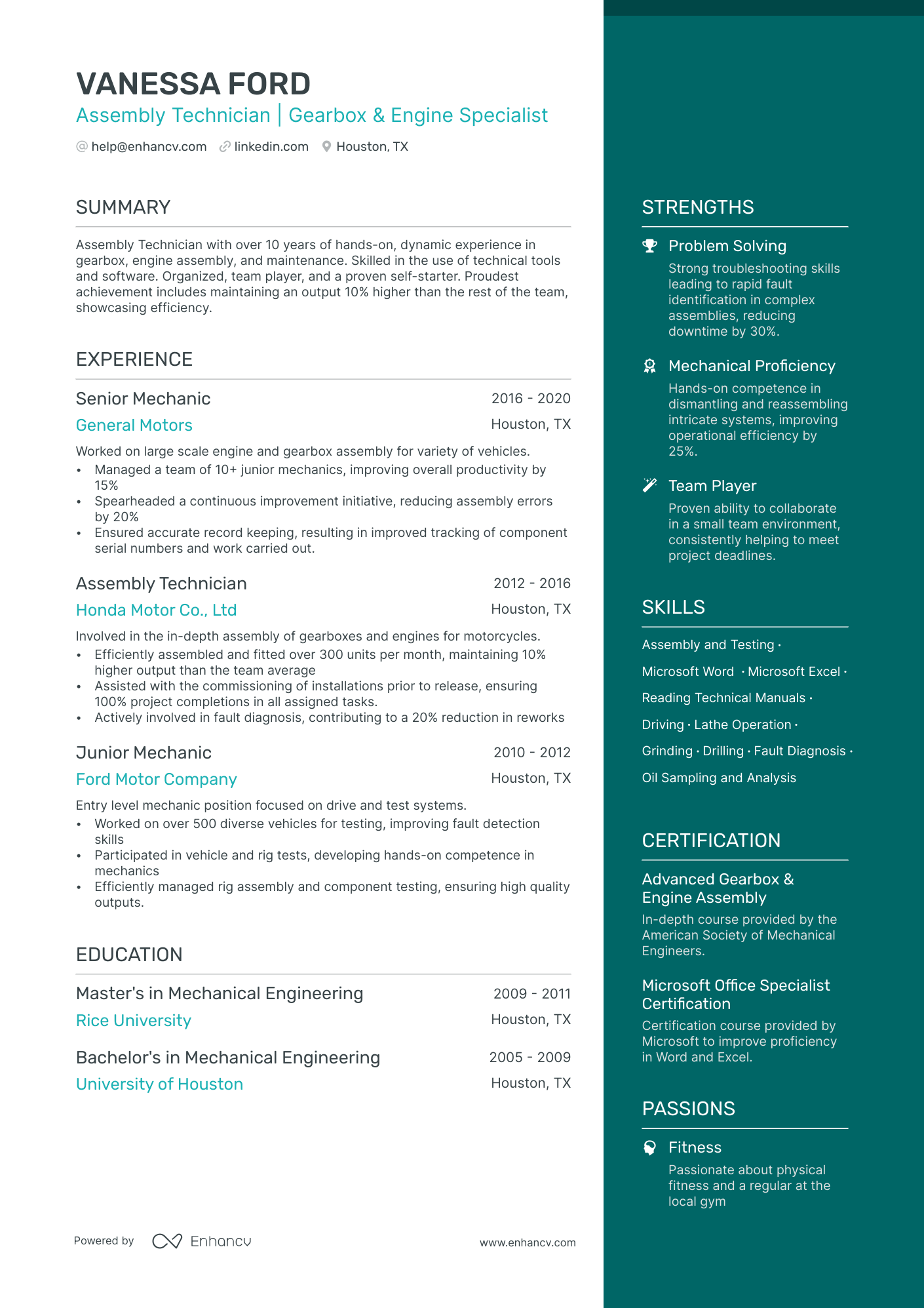resume summary examples for warehouse worker
