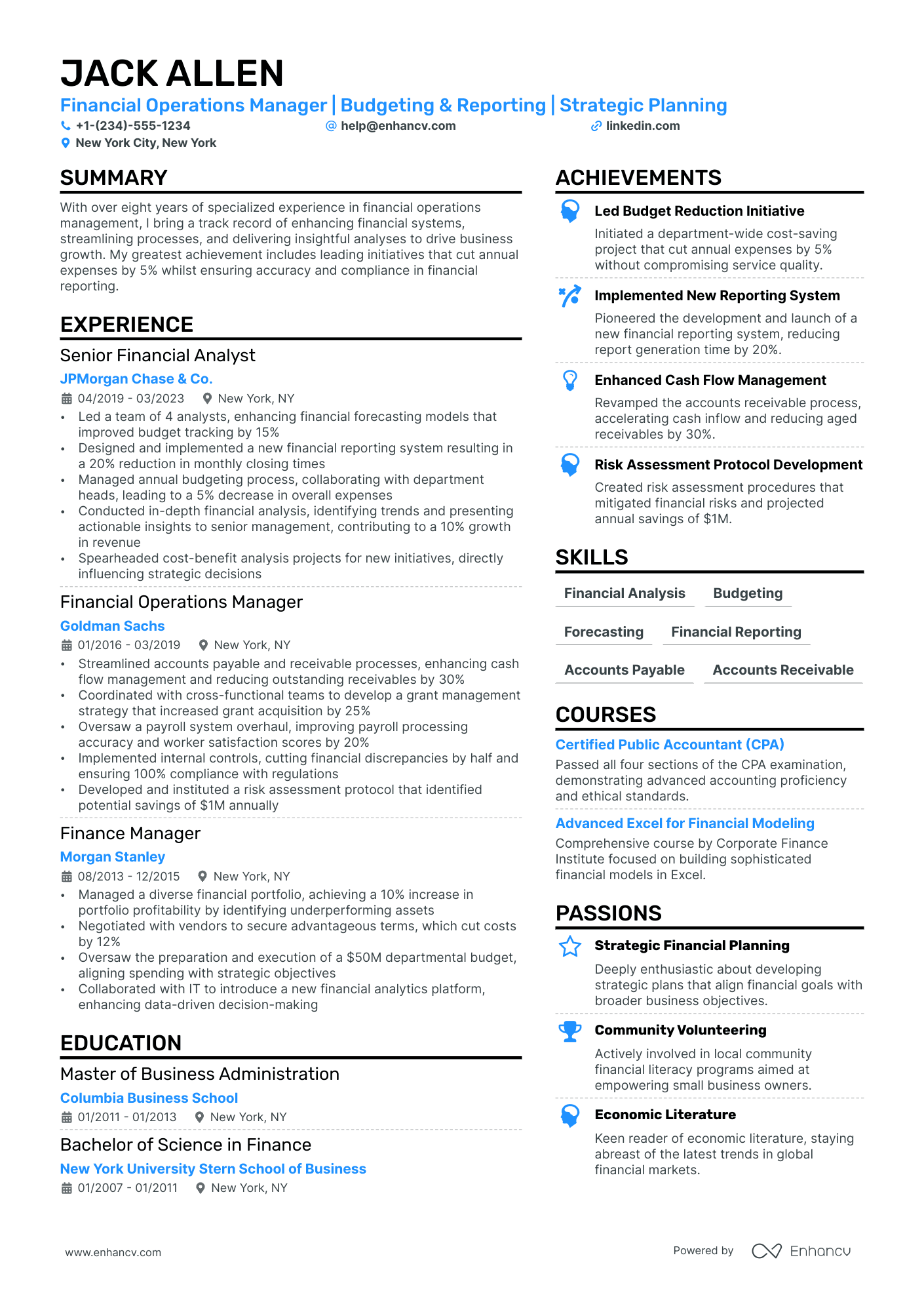 operations manager resume examples 2022