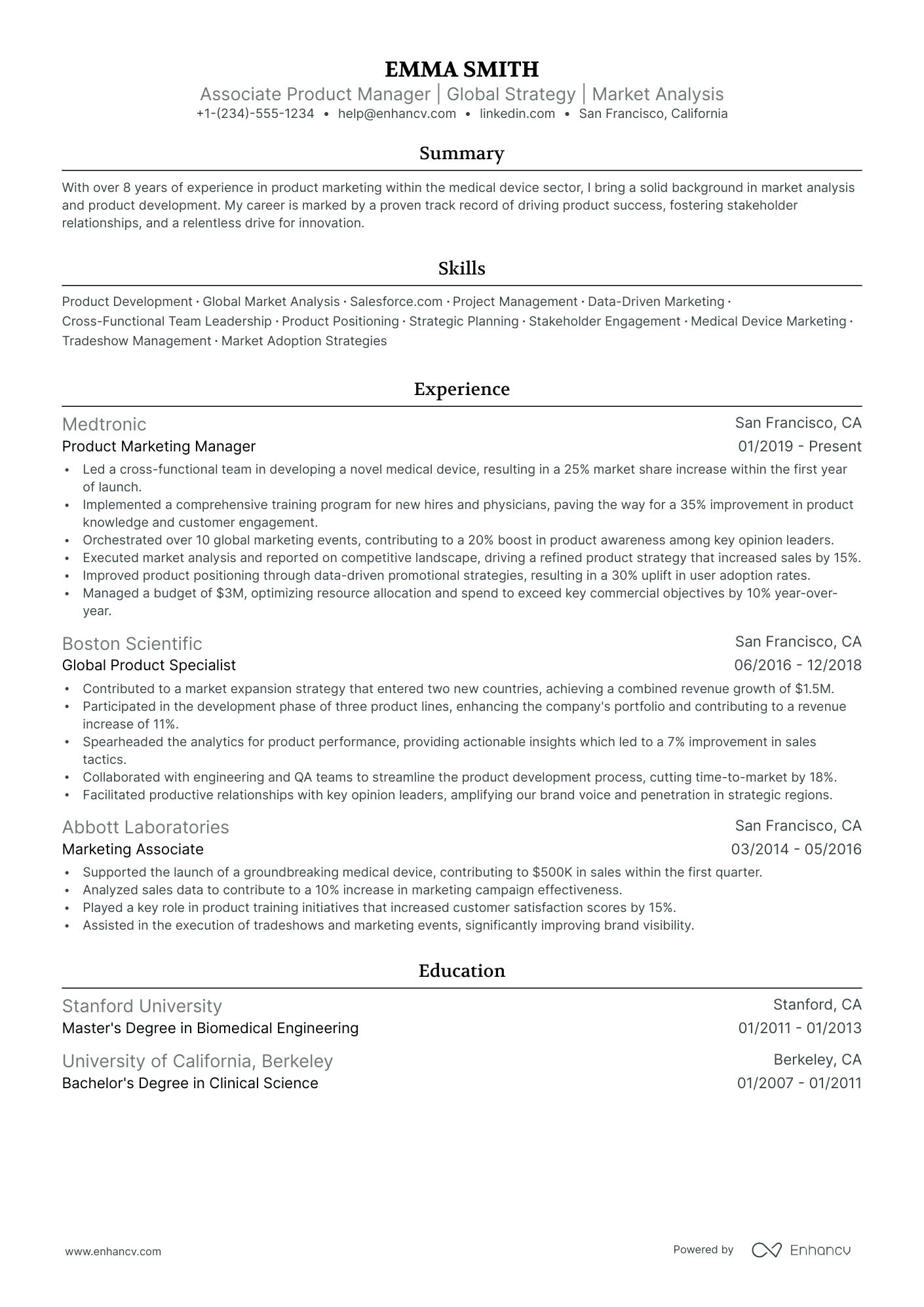 associate product manager resume examples