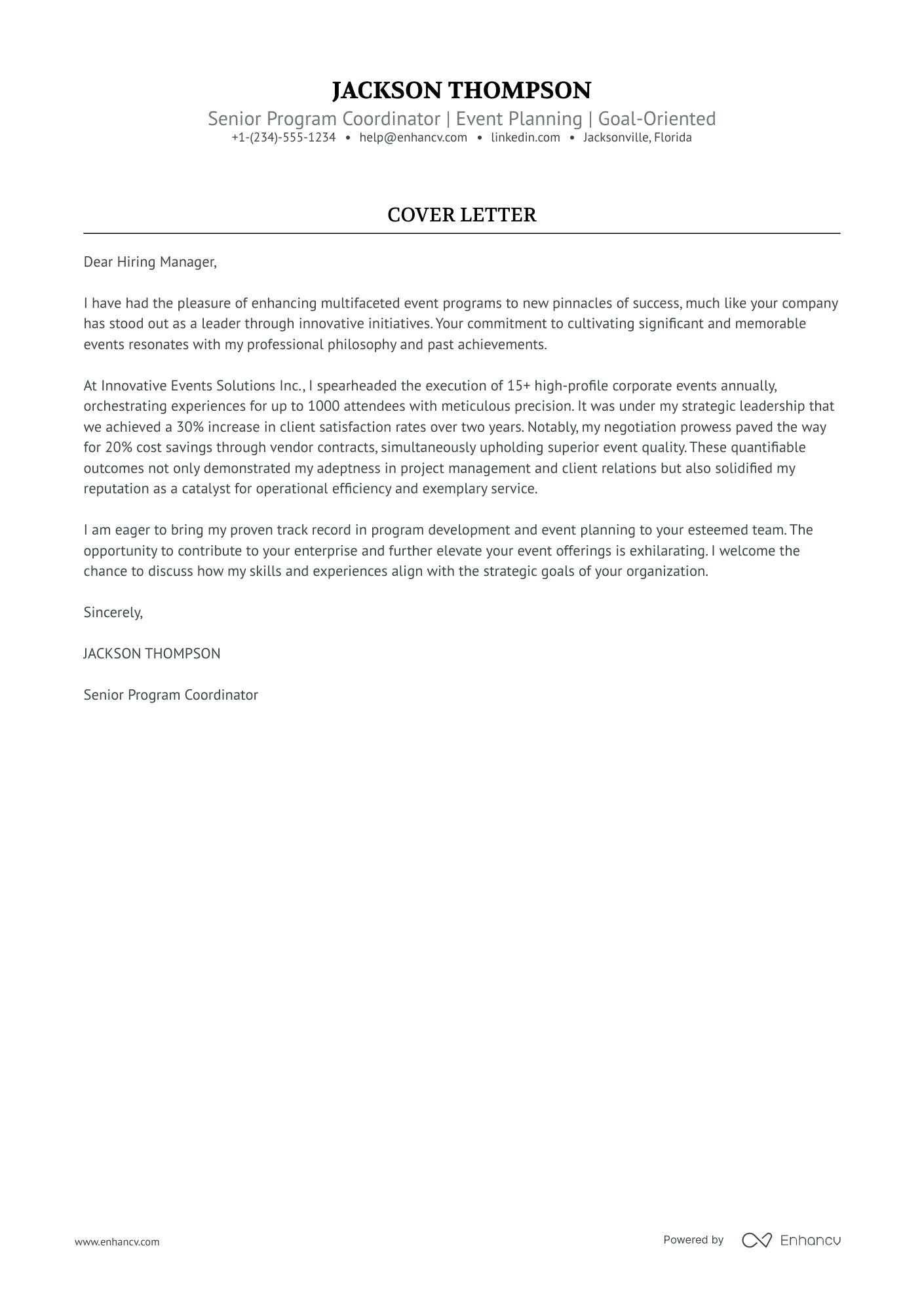 cover letter for promotion to director