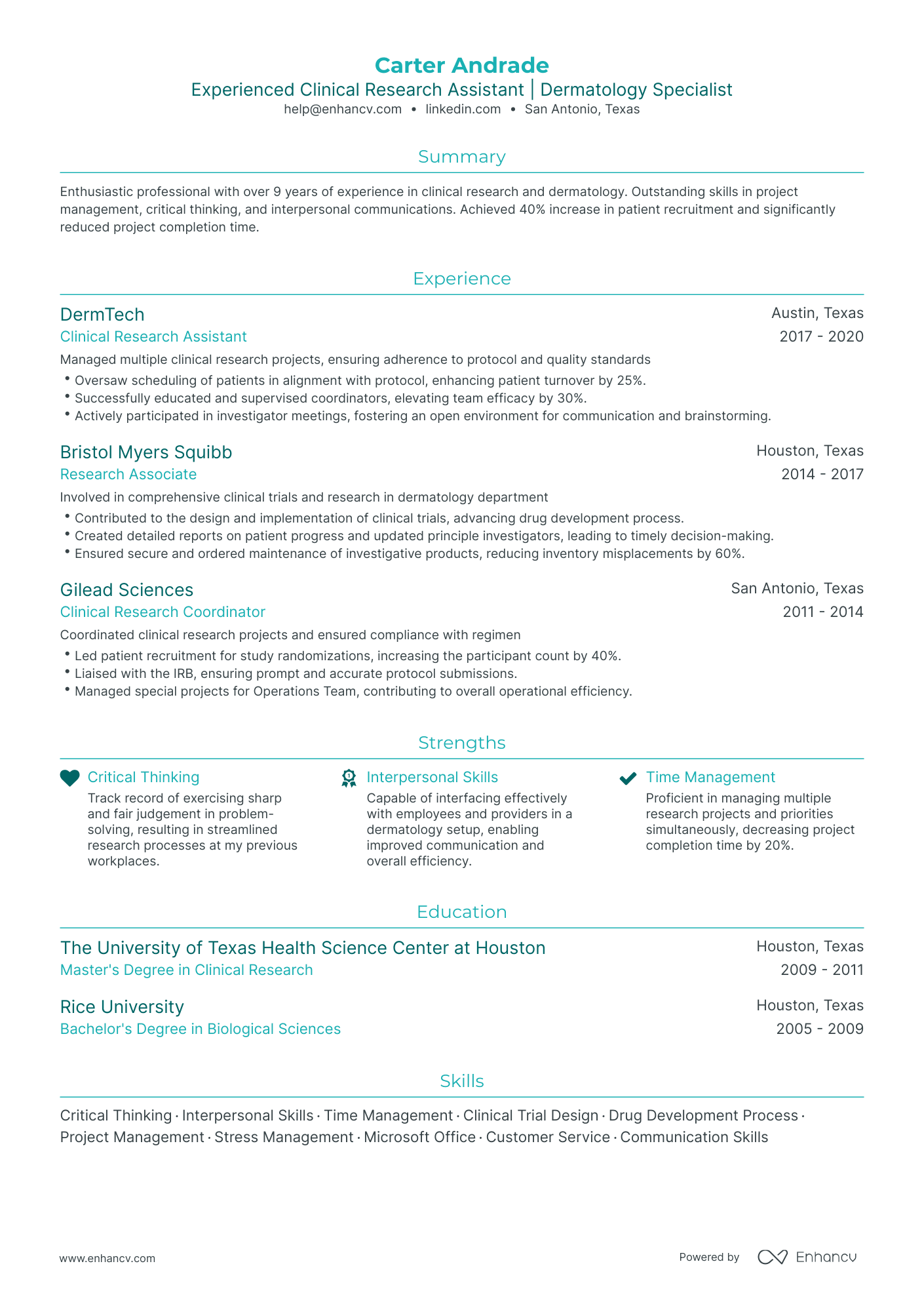 undefined Clinical Research Assistant Resume Template