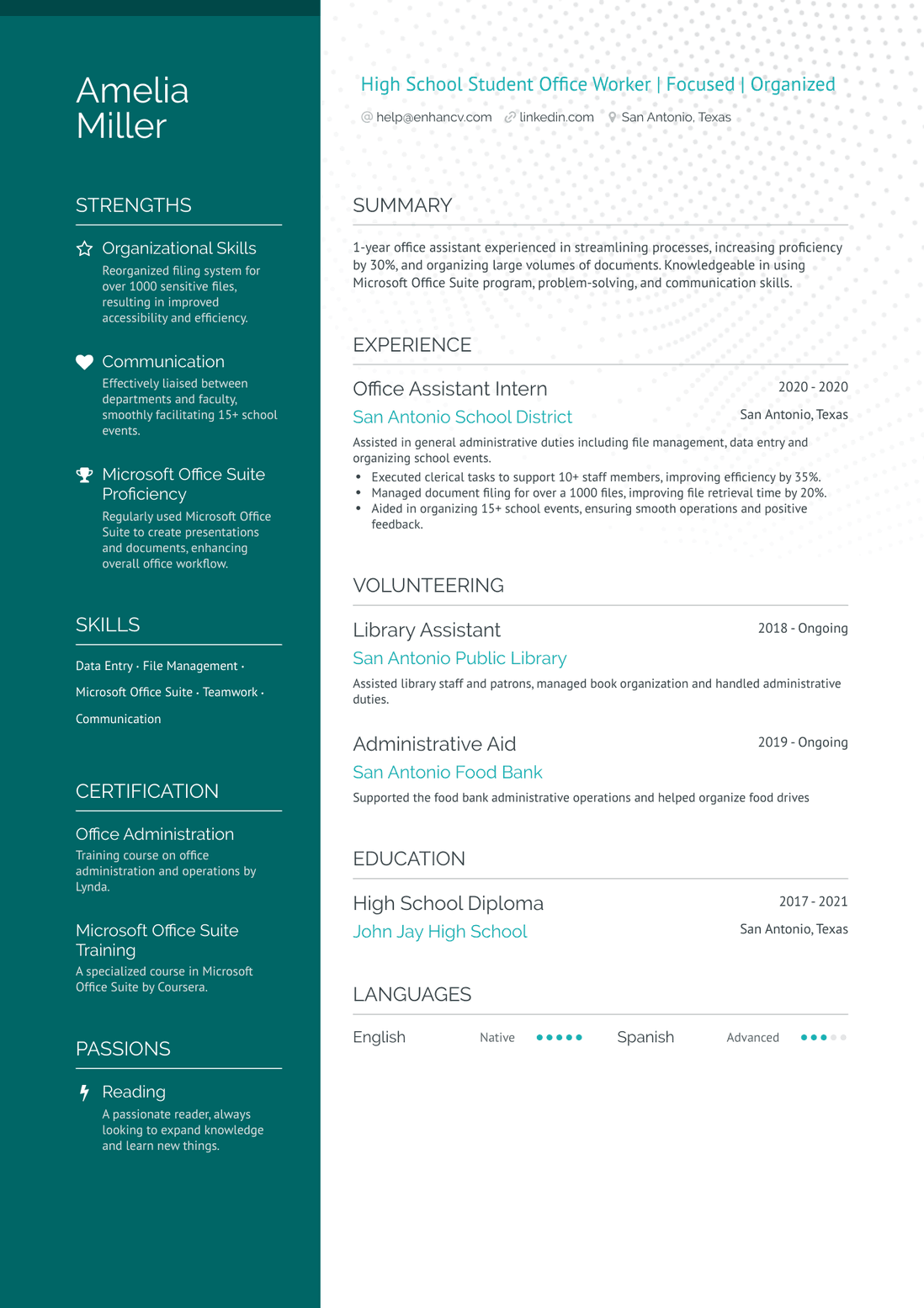 resume template young person